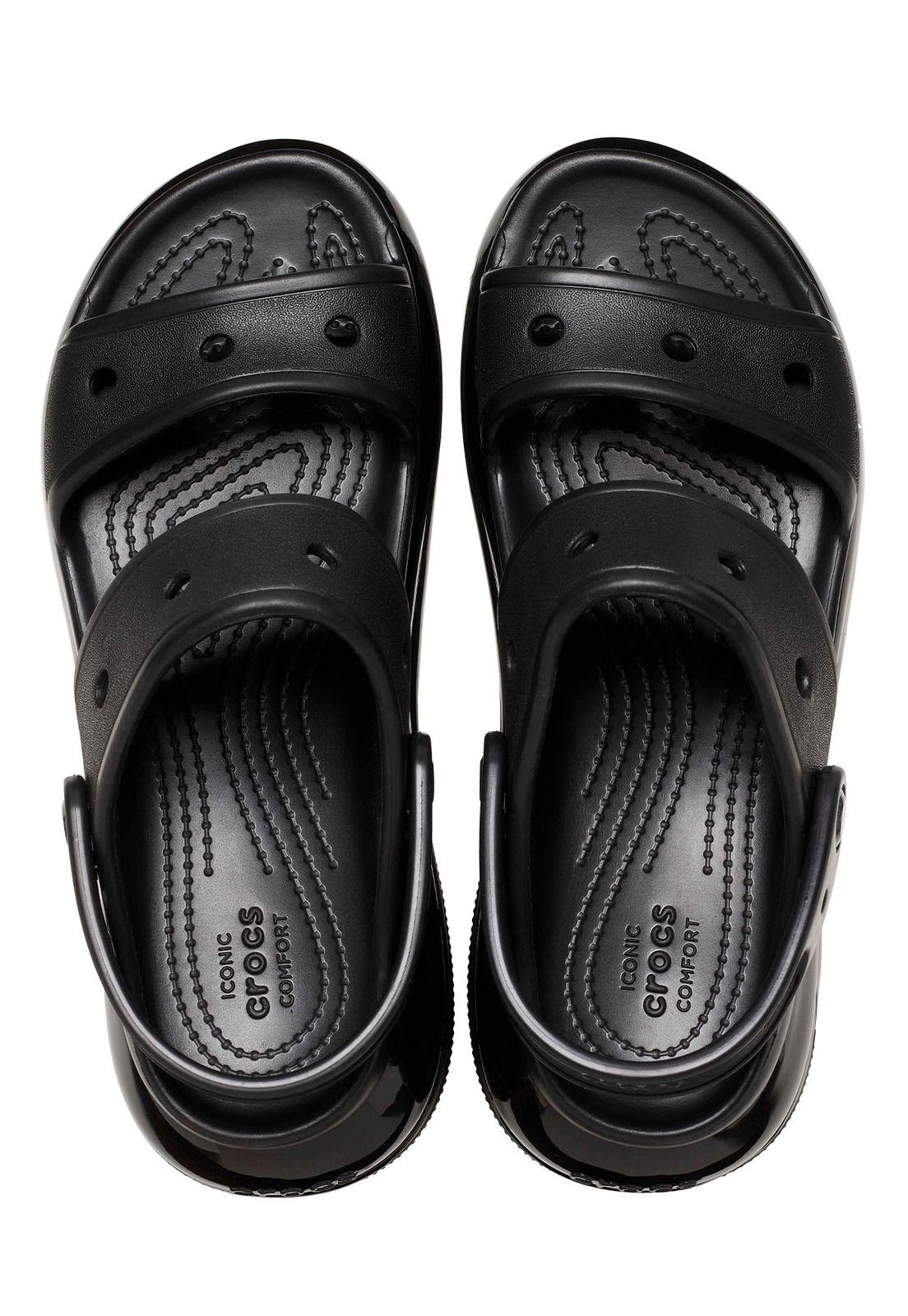 Sandalia Crocs Mujer Mega Crush Sandal Negro-4