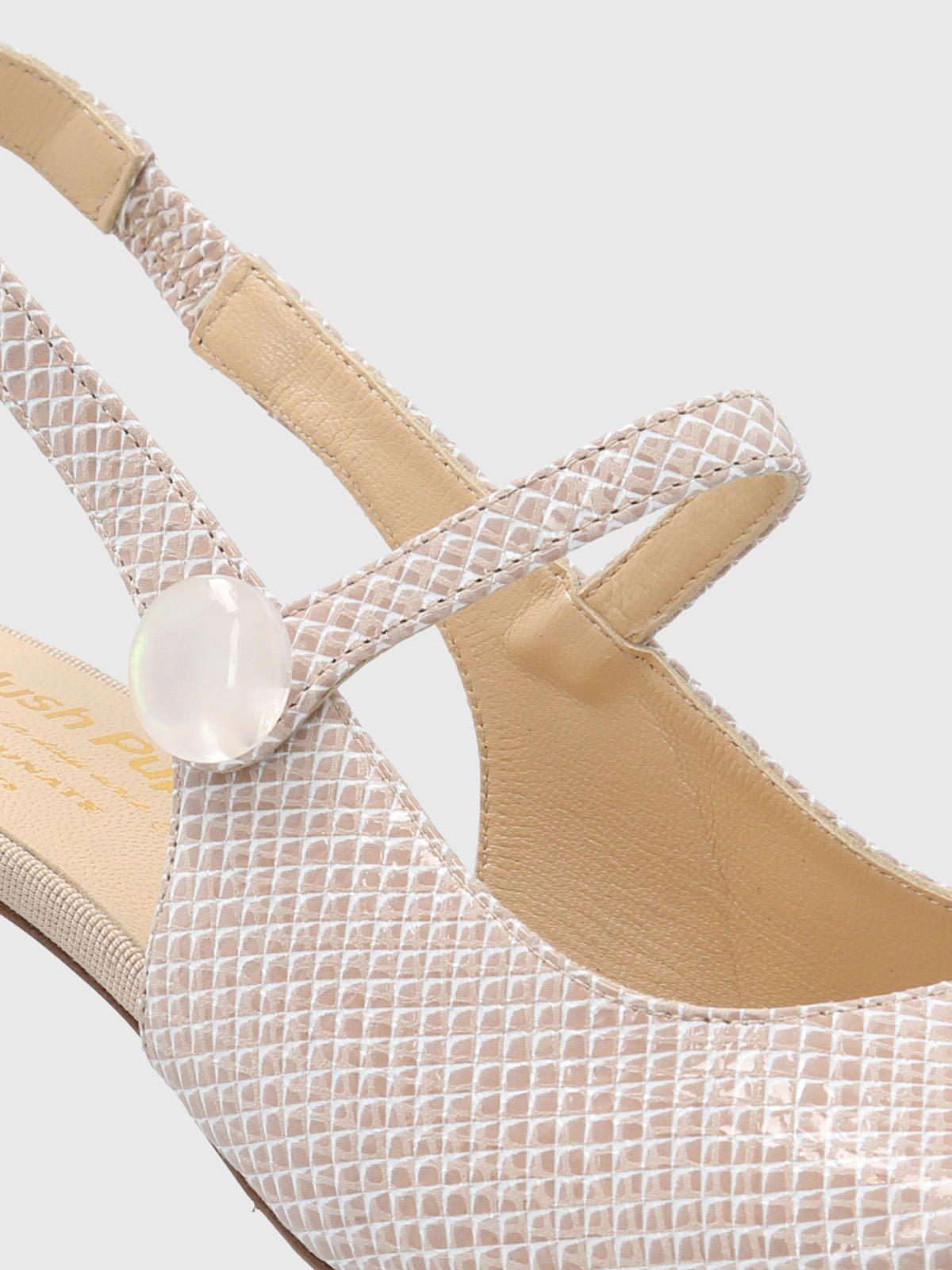 Zapato Cuero Beige Mujer Alida -7