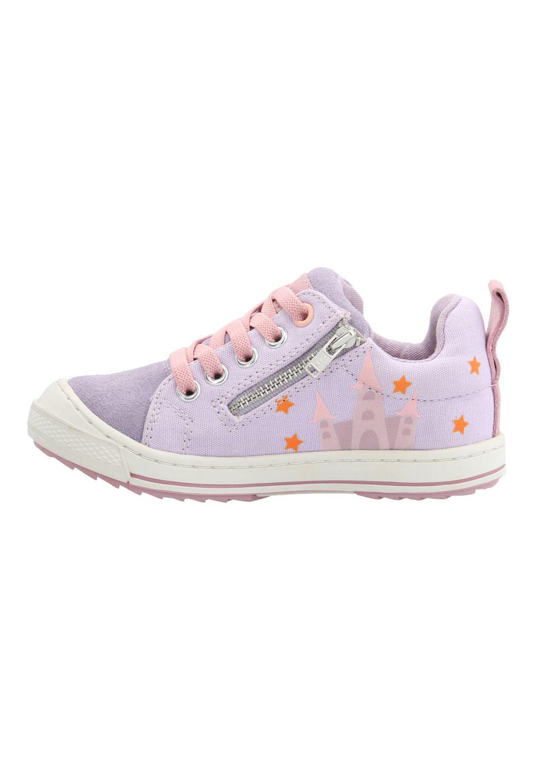 Zapatilla Cuero Go Wild  Niña Morado-5