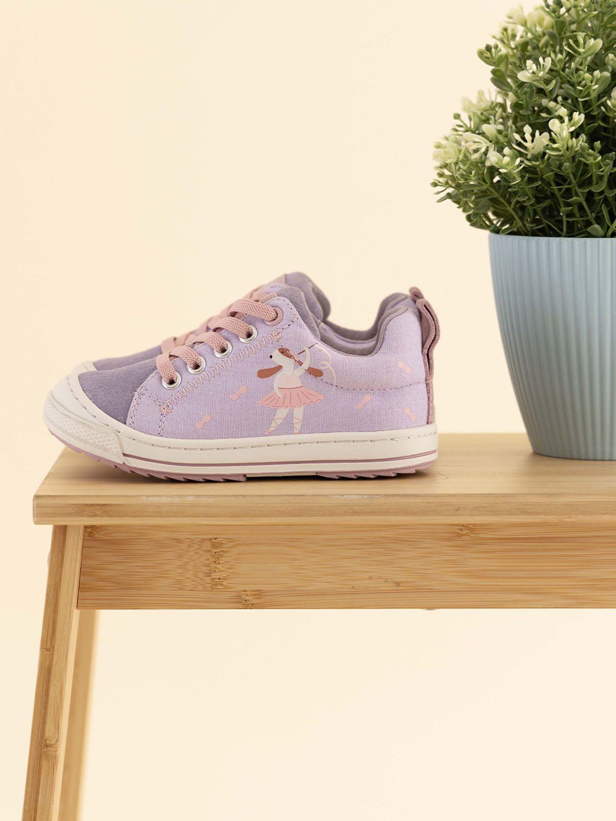 Zapatilla Cuero Go Wild  Niña Morado-1