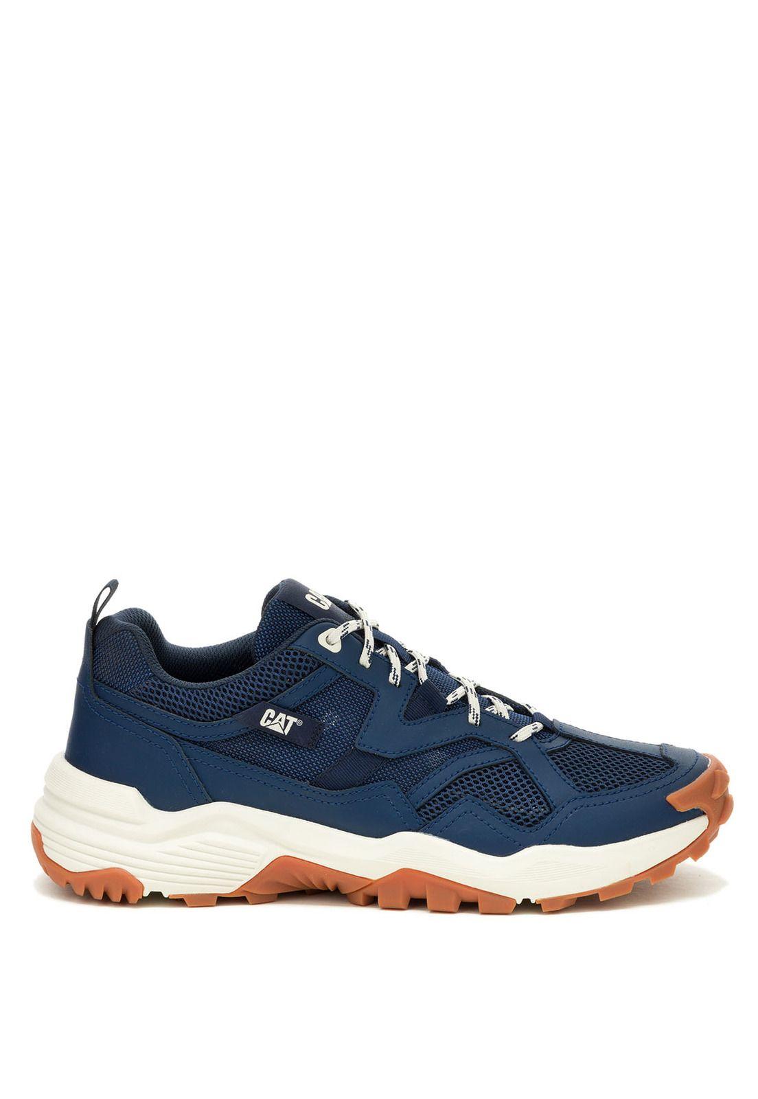 Zapatilla Hombre Grapple Leather Mesh Azul-1