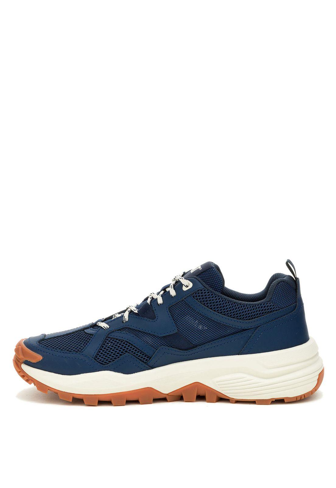 Zapatilla Hombre Grapple Leather Mesh Azul-3