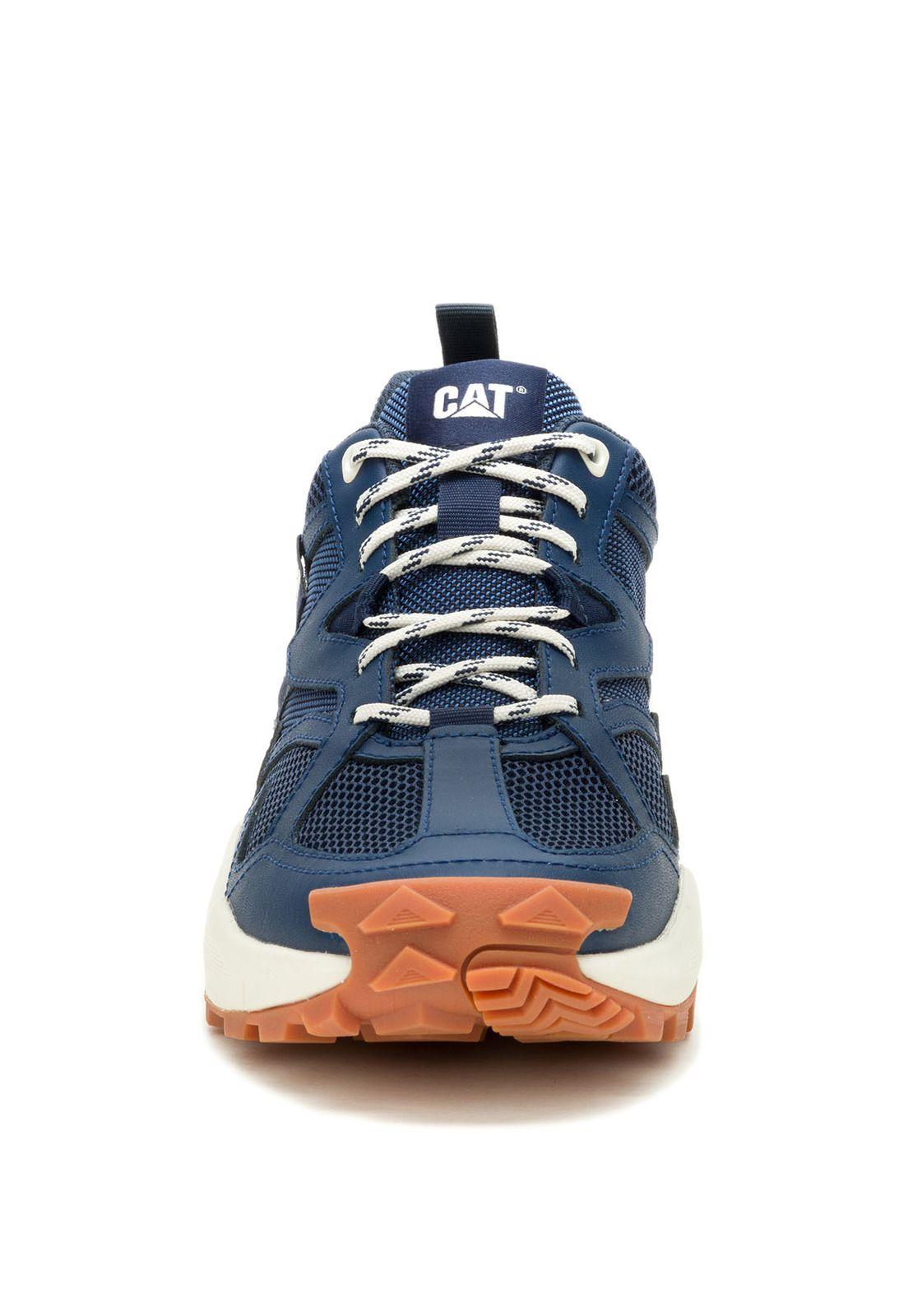 Zapatilla Hombre Grapple Leather Mesh Azul-4