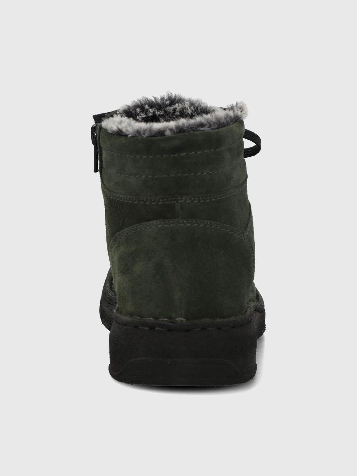 Botin Cuero Mujer Wormit Verde-6