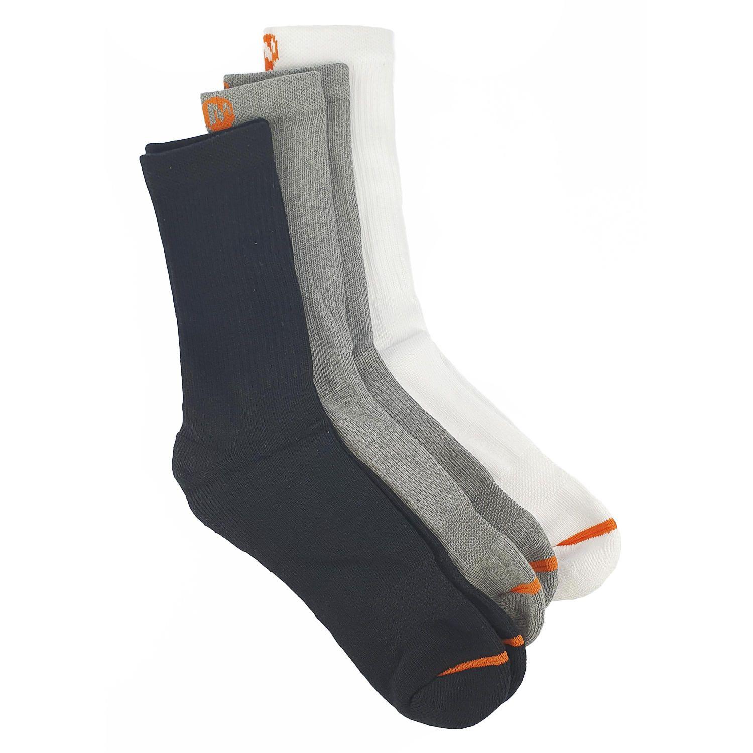 3 Pack Calcetin Outdoor Access Cotton Crew Gris Unisex-0