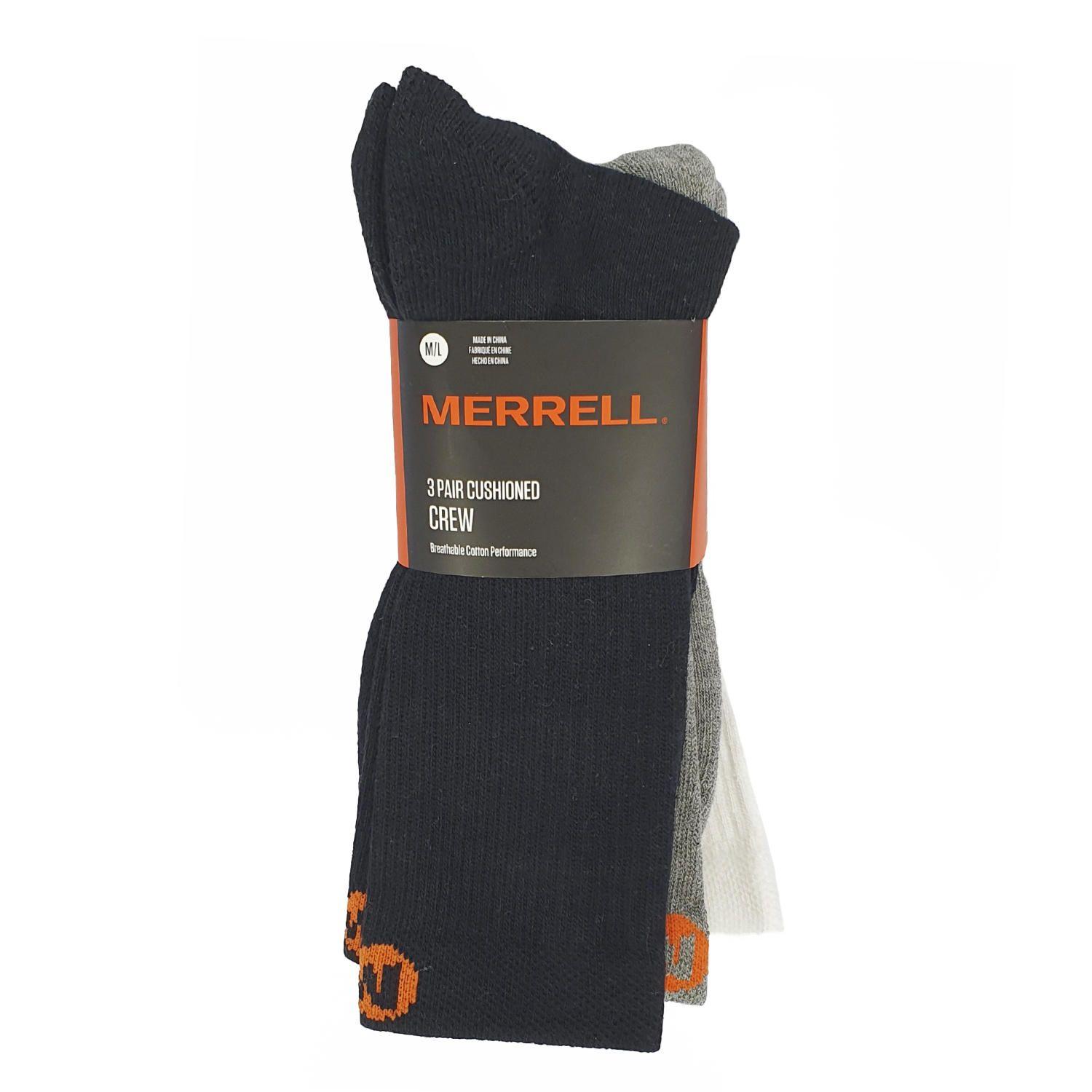 3 Pack Calcetin Outdoor Access Cotton Crew Gris Unisex-1
