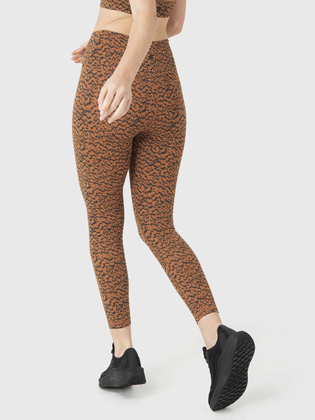 Calza Deportiva Mujer Hr Ankle Leg Eva Café-1