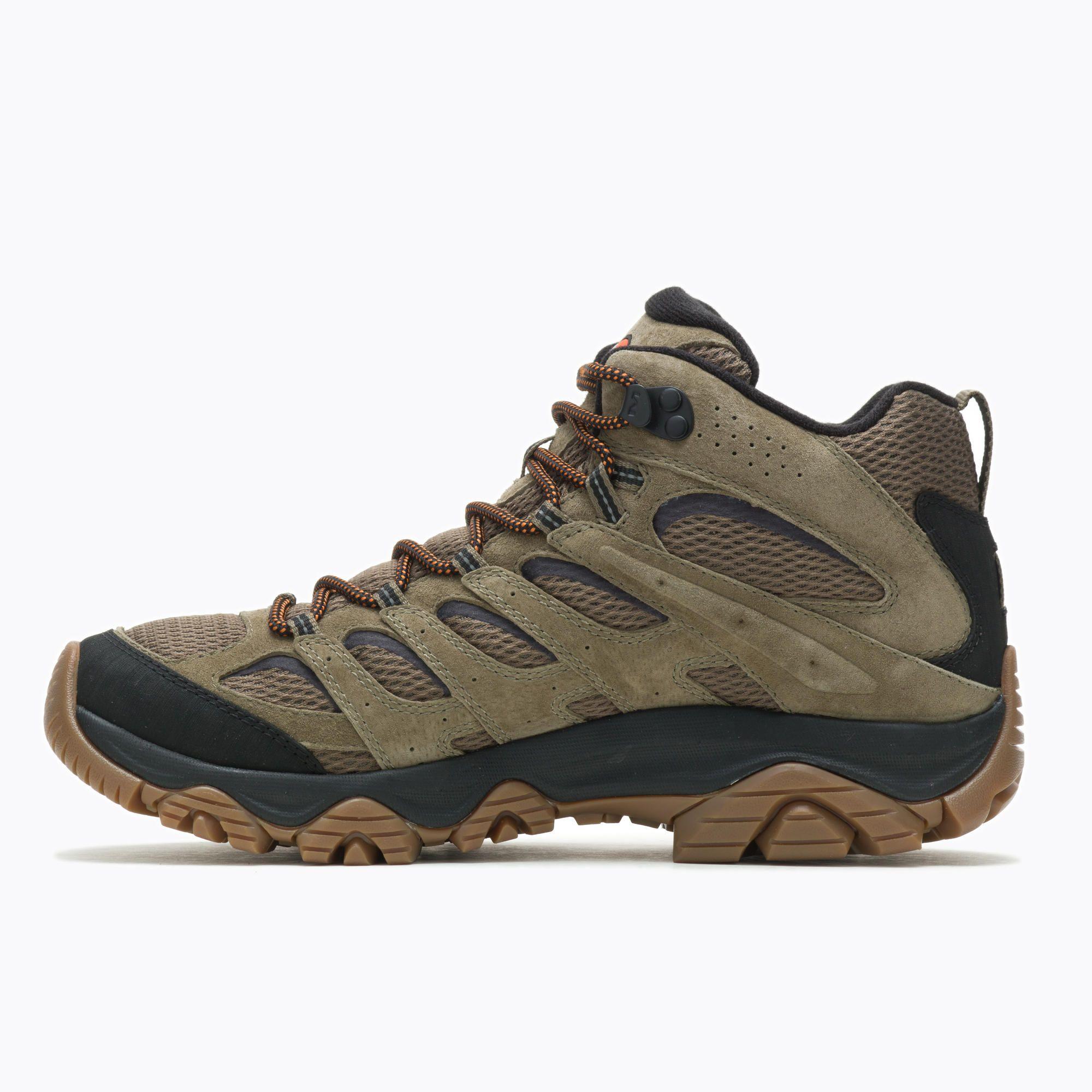 Botín impermeable Hombre Moab 3 Mid WP Oliva-3