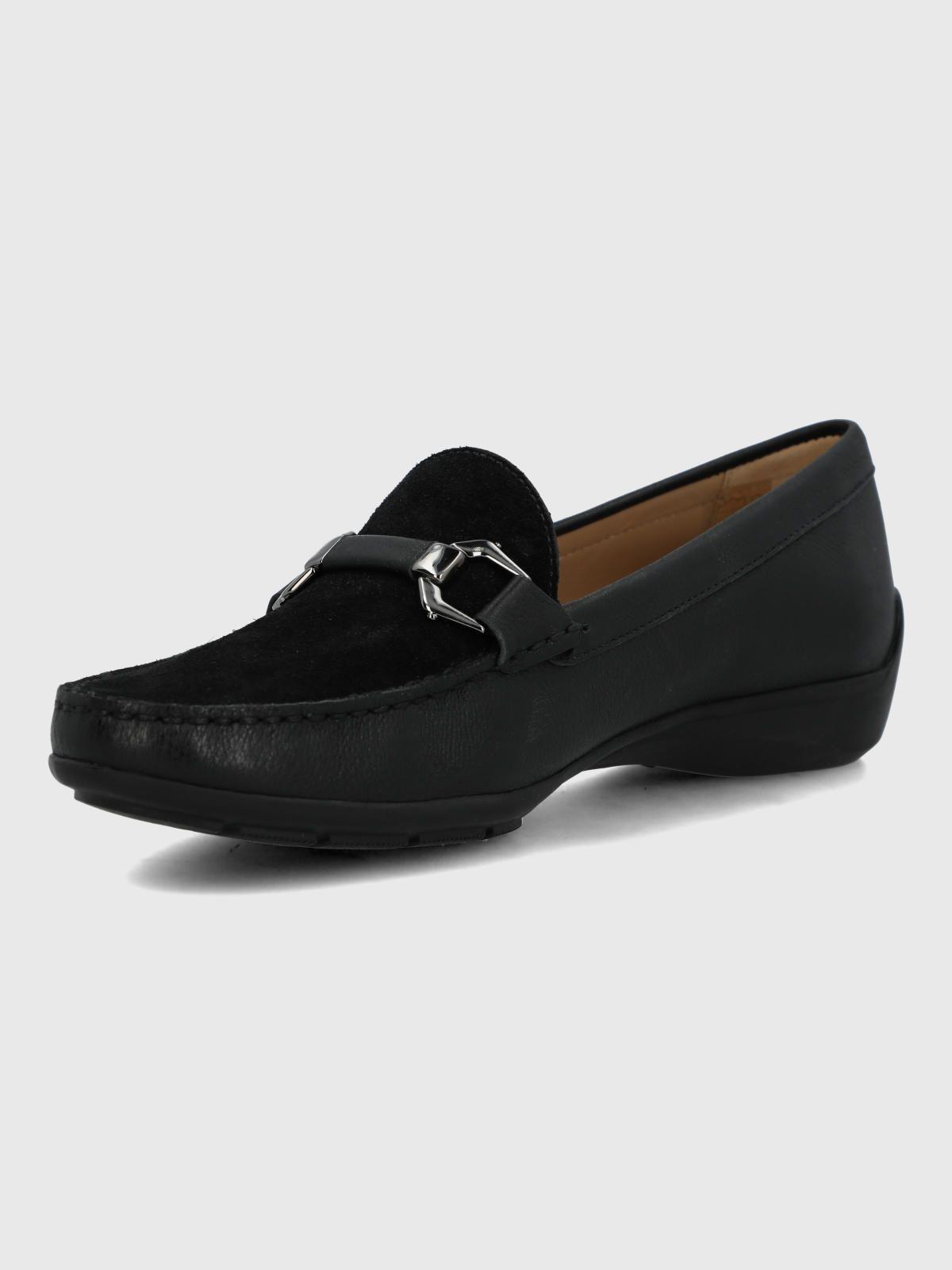 Mocasín Cuero Natalia Negro Mujer-5