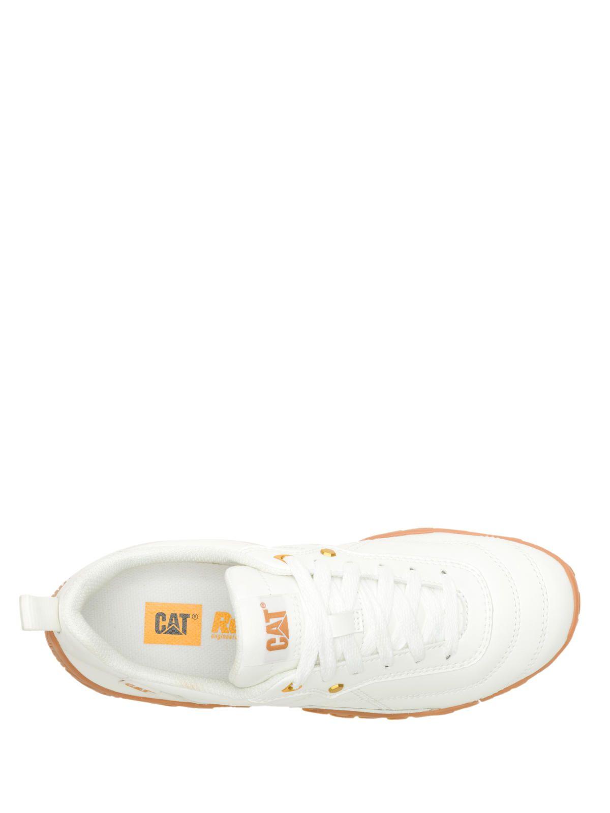 Zapatilla Cuero Mujer Track Mode Blanco-5