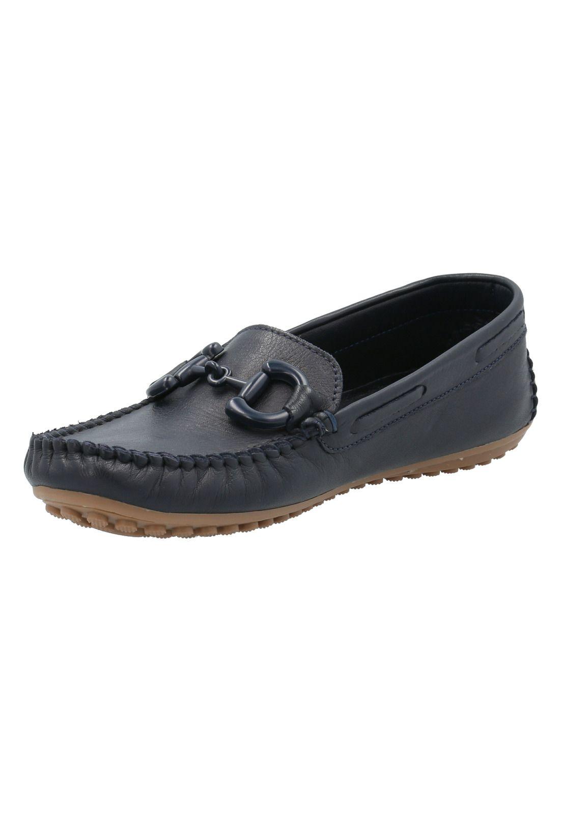 Mocasín Cuero Mujer Marizia Azul -3