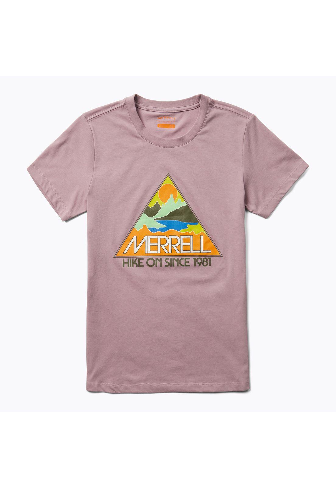 Polera Mujer Merrell Triangle Rosa-0
