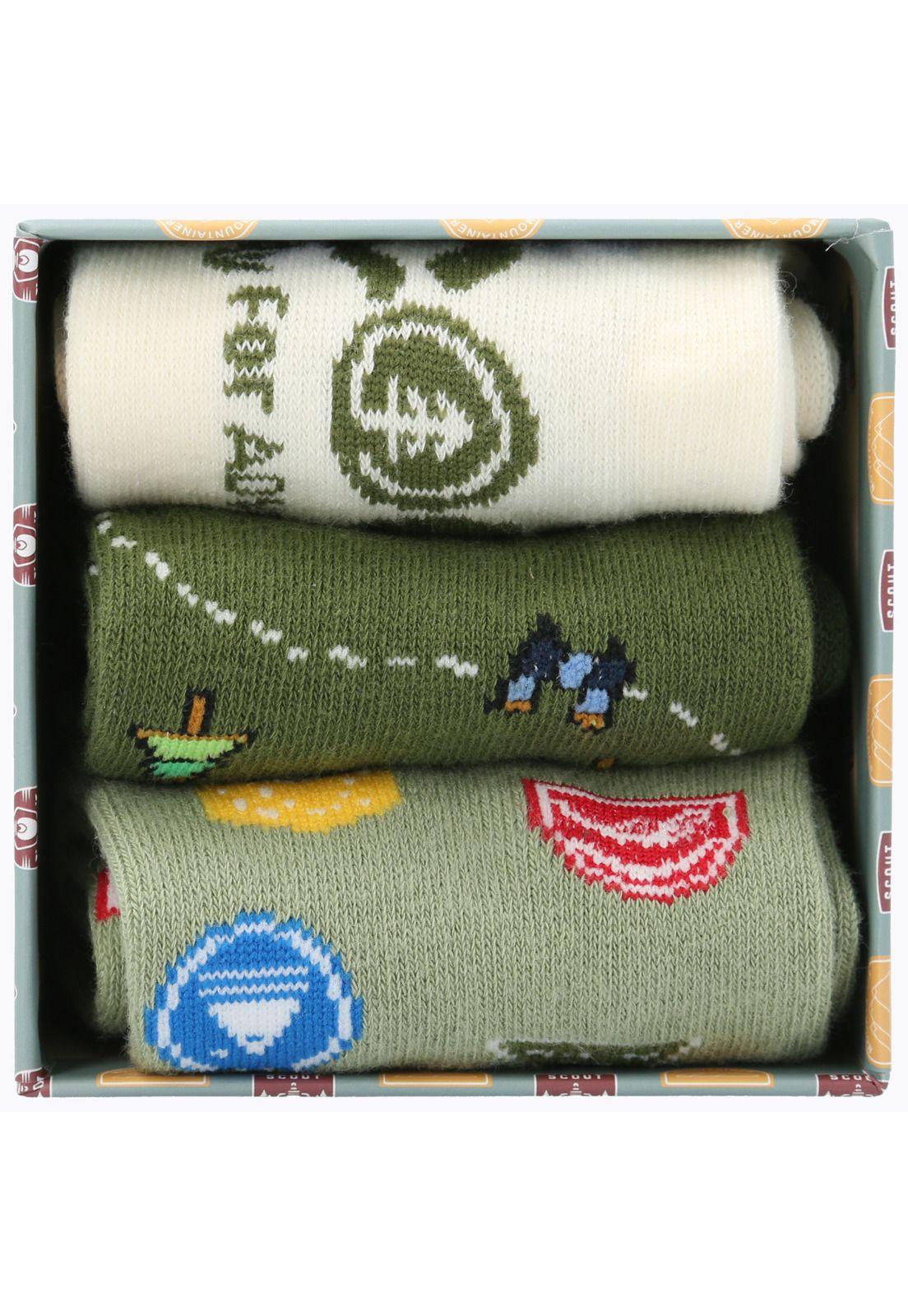 Pack 3 Calcetines Algodón Niño Gift Sc Mult-2