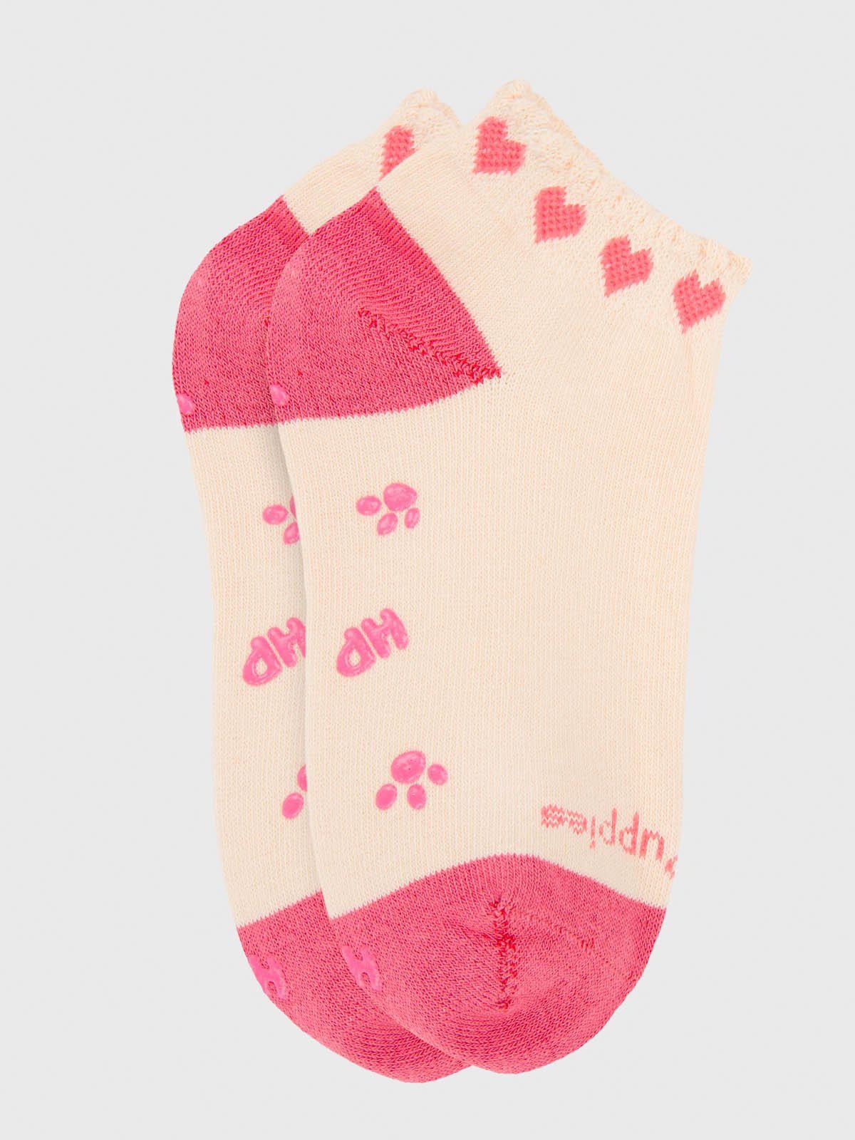 Calcetin Algodón Niña Hearty Beige-1