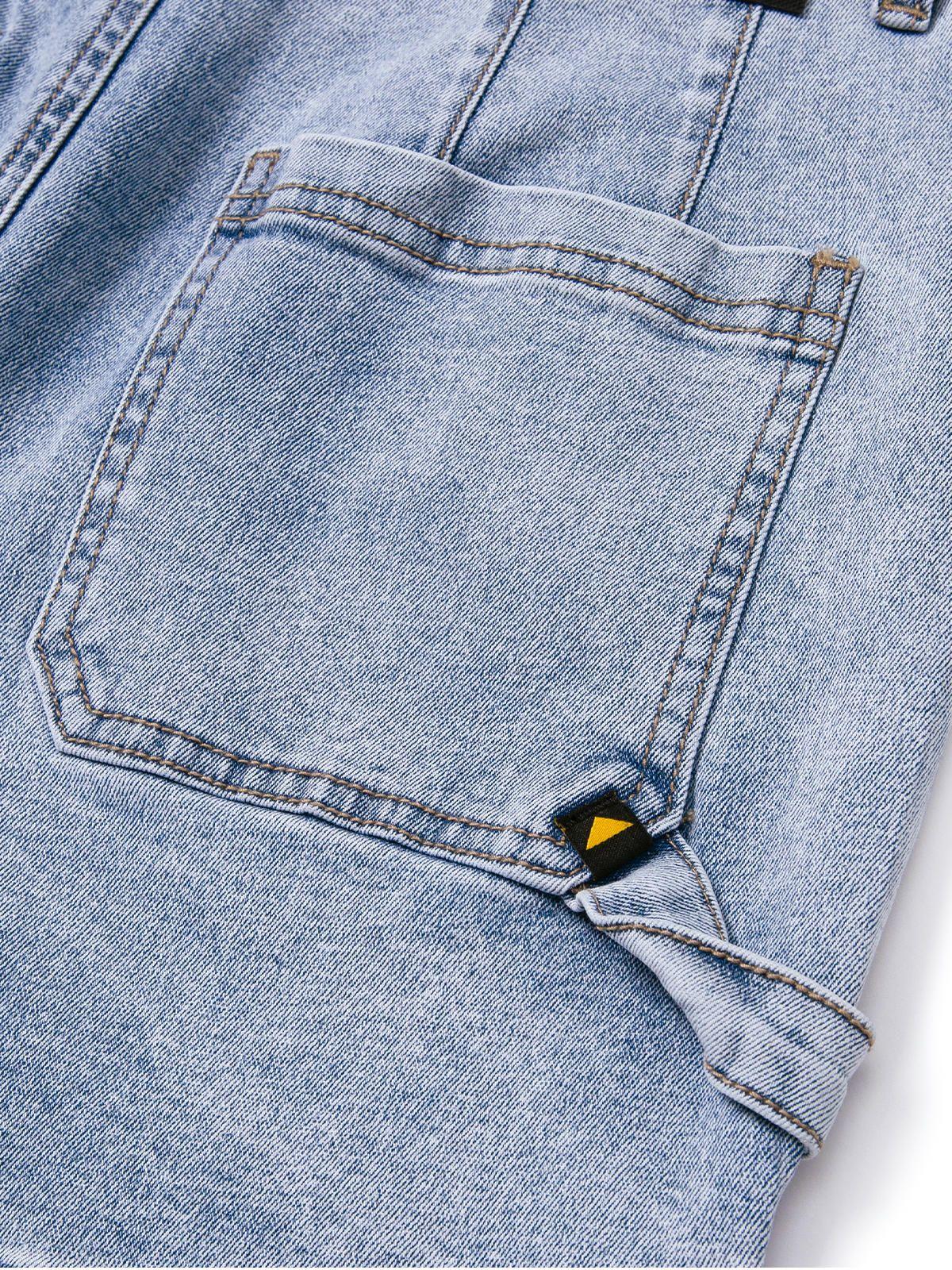 Short Mujer Triblend Stretch Denim Short Azul Claro-5