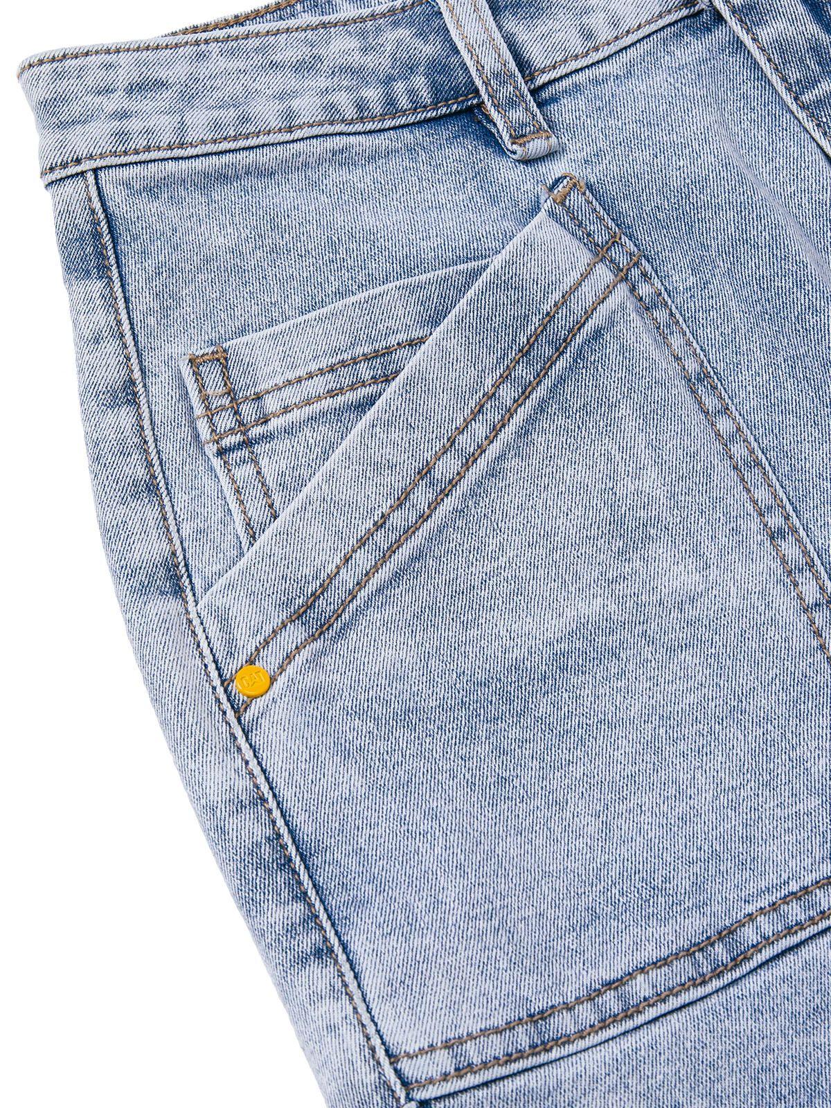 Short Mujer Triblend Stretch Denim Short Azul Claro-6