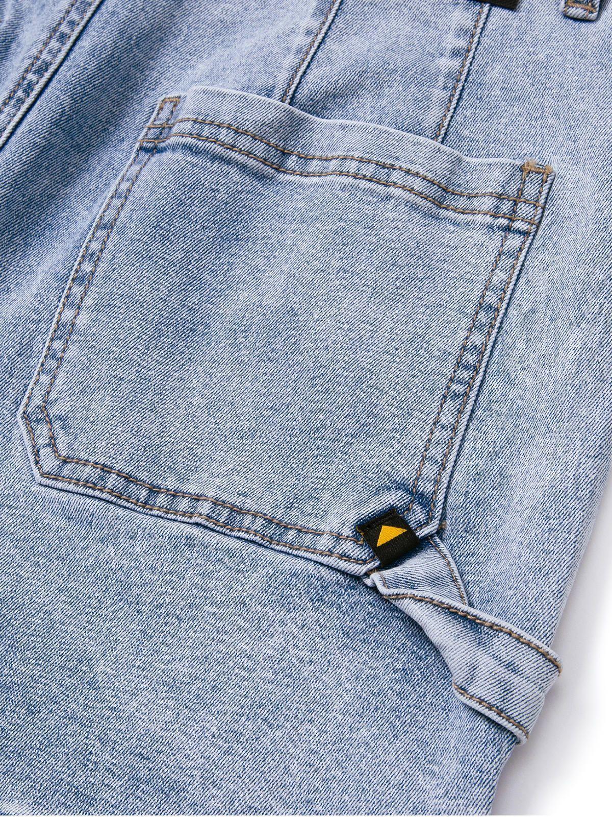 Short Mujer Triblend Stretch Denim Short Azul Claro-5