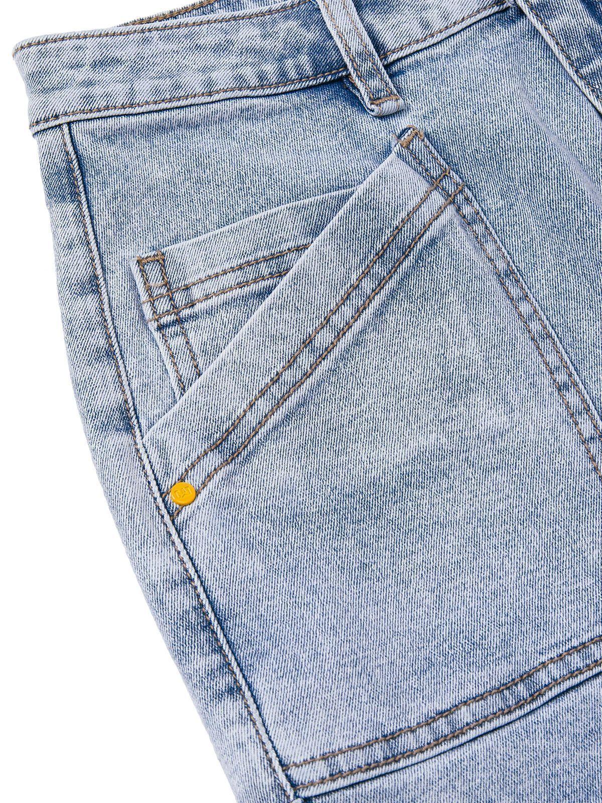 Short Mujer Triblend Stretch Denim Short Azul Claro-6
