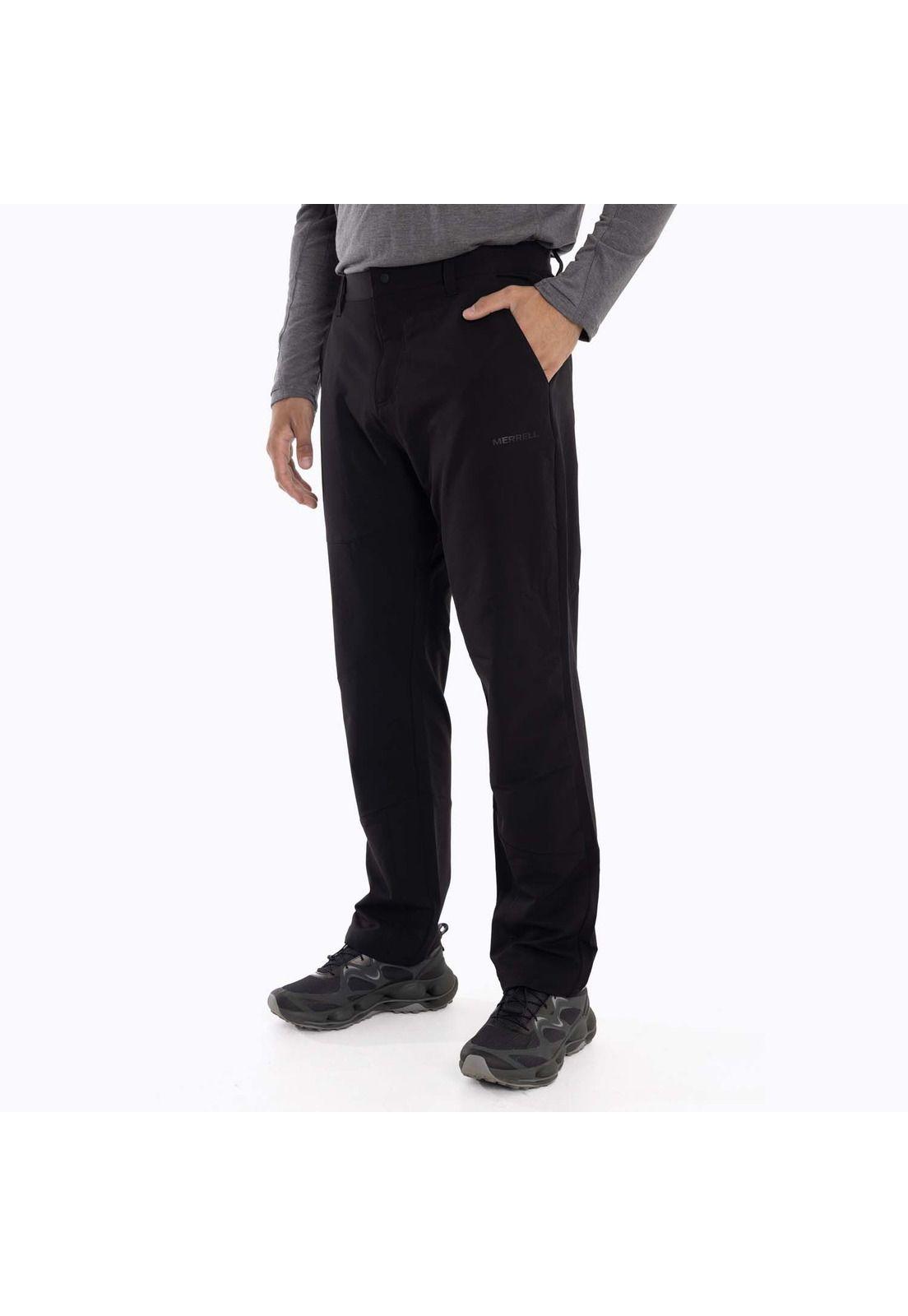 Pantalon Hombre Pitt Negro Merrell-1