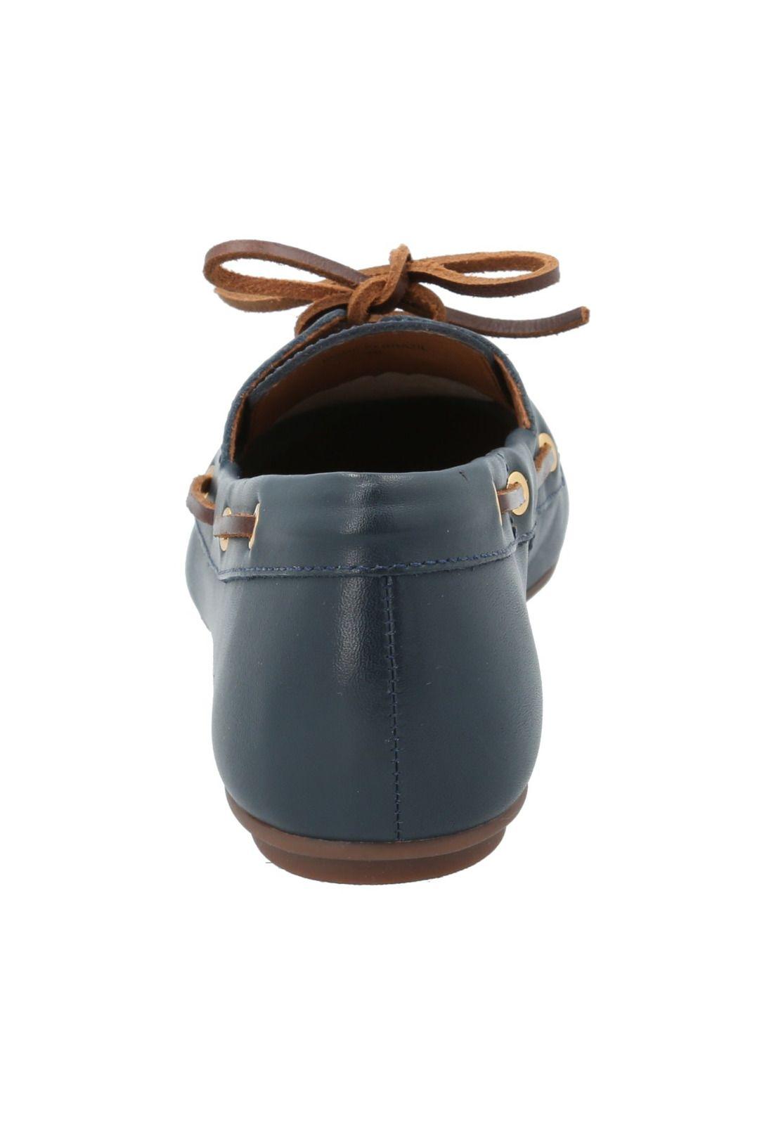 Mocasín Cuero Mujer Roberta Azul-6