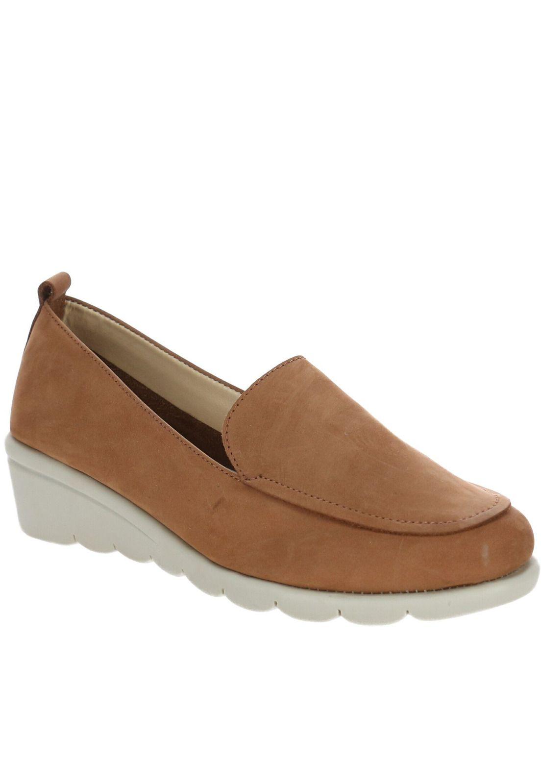 Zapato Cuero Soft Moc Café-1