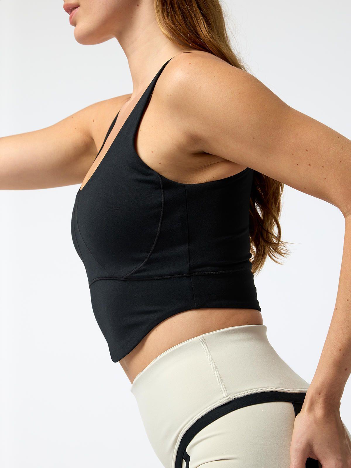 Peto Crop Bianca Aloe Negro Mujer-3