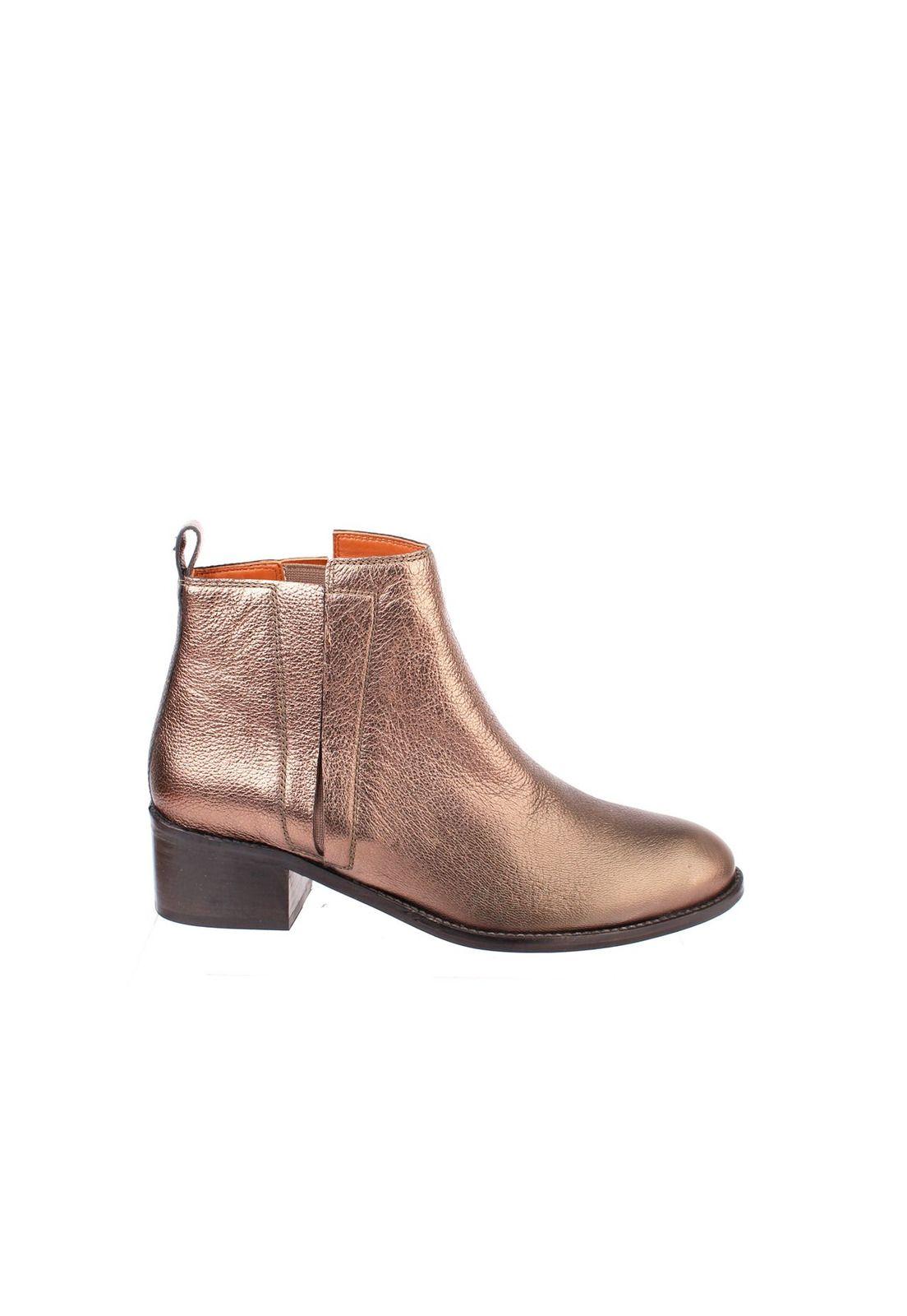 Botin Cuero Halima Dorado-3