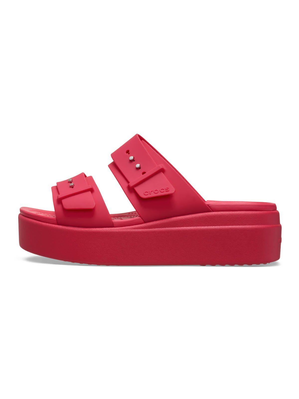 Sandalia Mujer Brooklyn Buckle Low Wdg Rojo-1