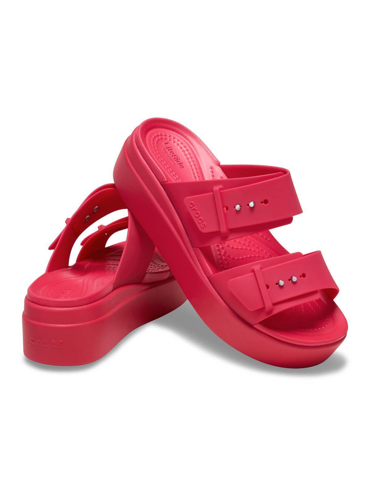 Sandalia Mujer Brooklyn Buckle Low Wdg Rojo-3