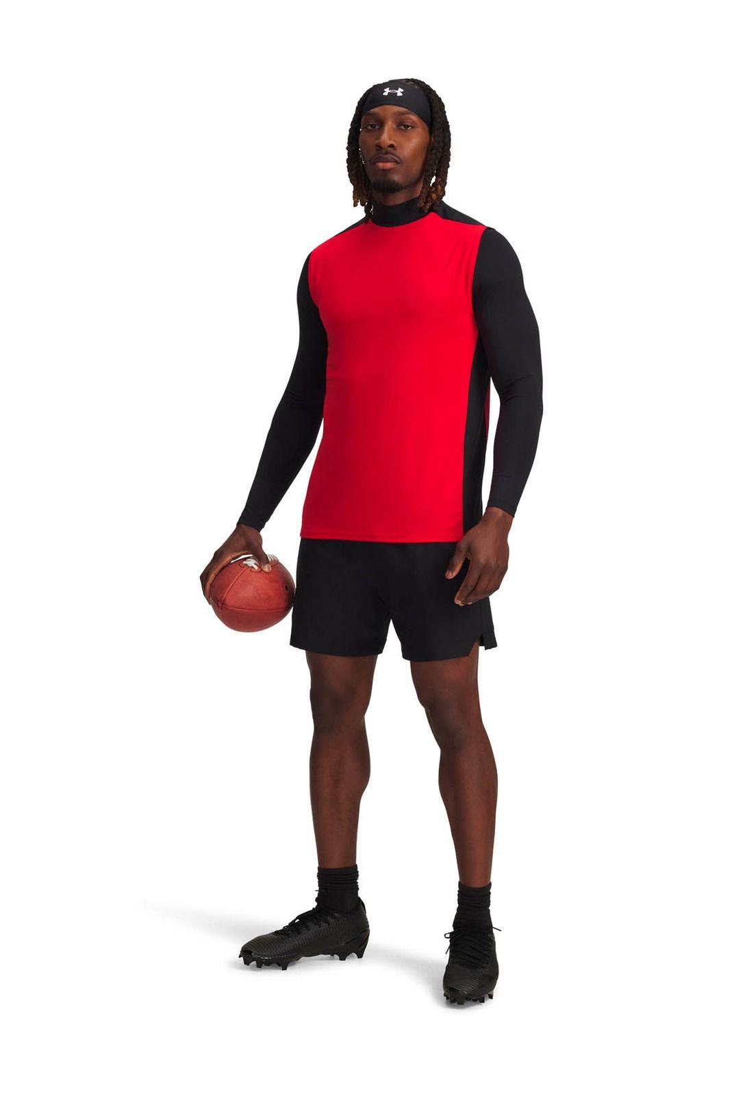 Primera capa superior Sin mangas hombre HeatGear Rojo -3