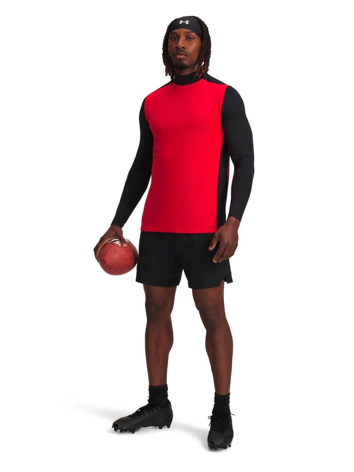 Primera capa superior Sin mangas hombre HeatGear Rojo -3