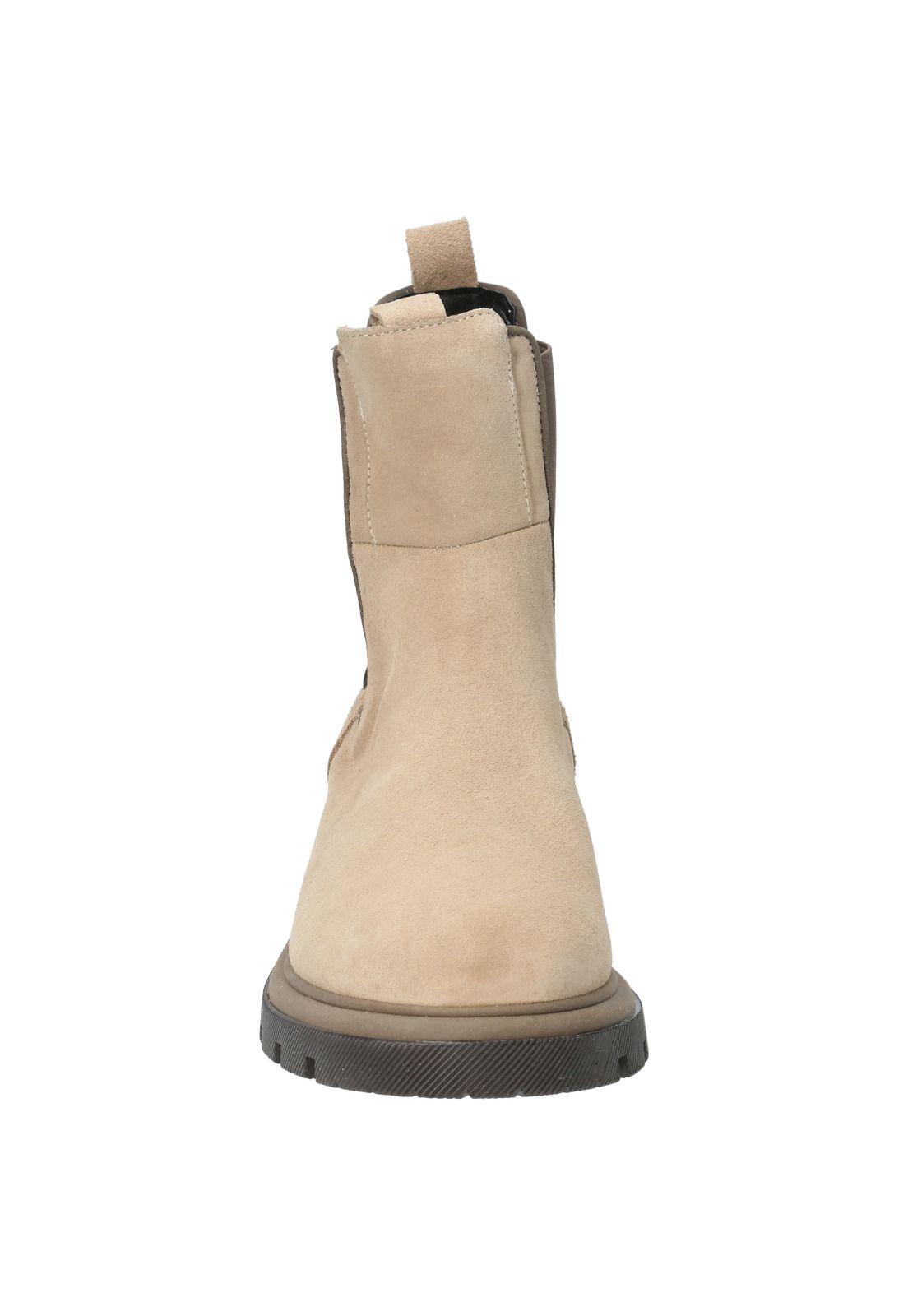 Botin Cuero Mujer Rita Tall Chelsea Blanco-2