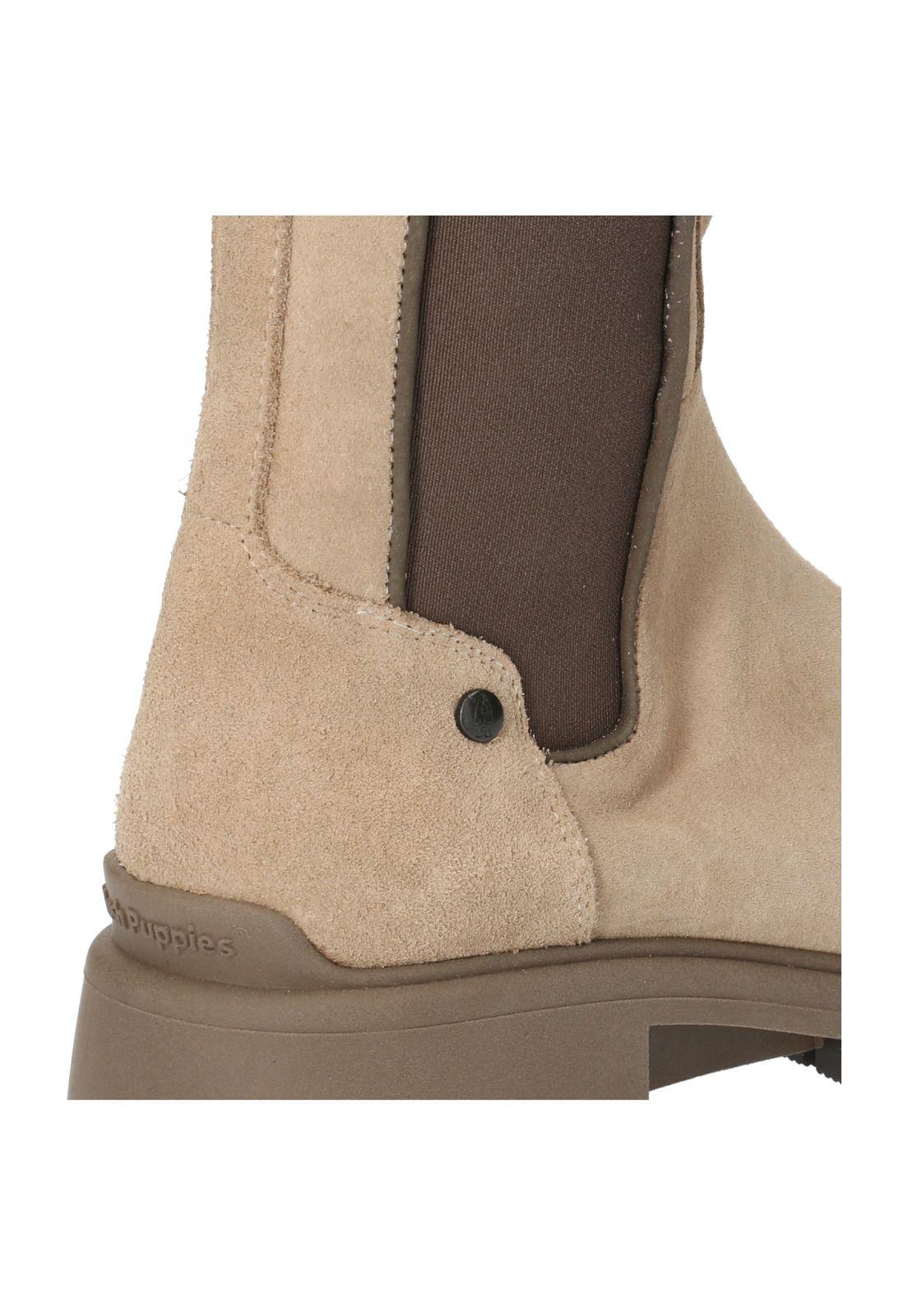 Botin Cuero Mujer Rita Tall Chelsea Blanco-6