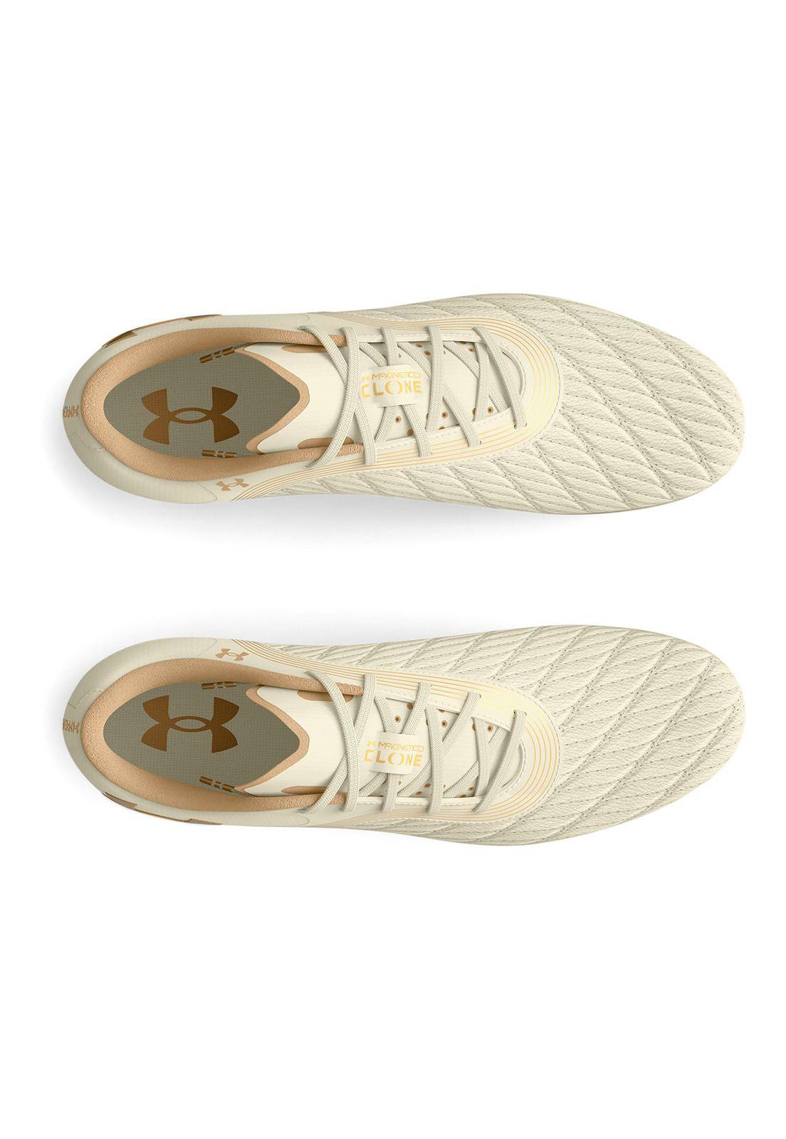 Zapato fútbol UA MagneticPro3 mujer Blanco-4