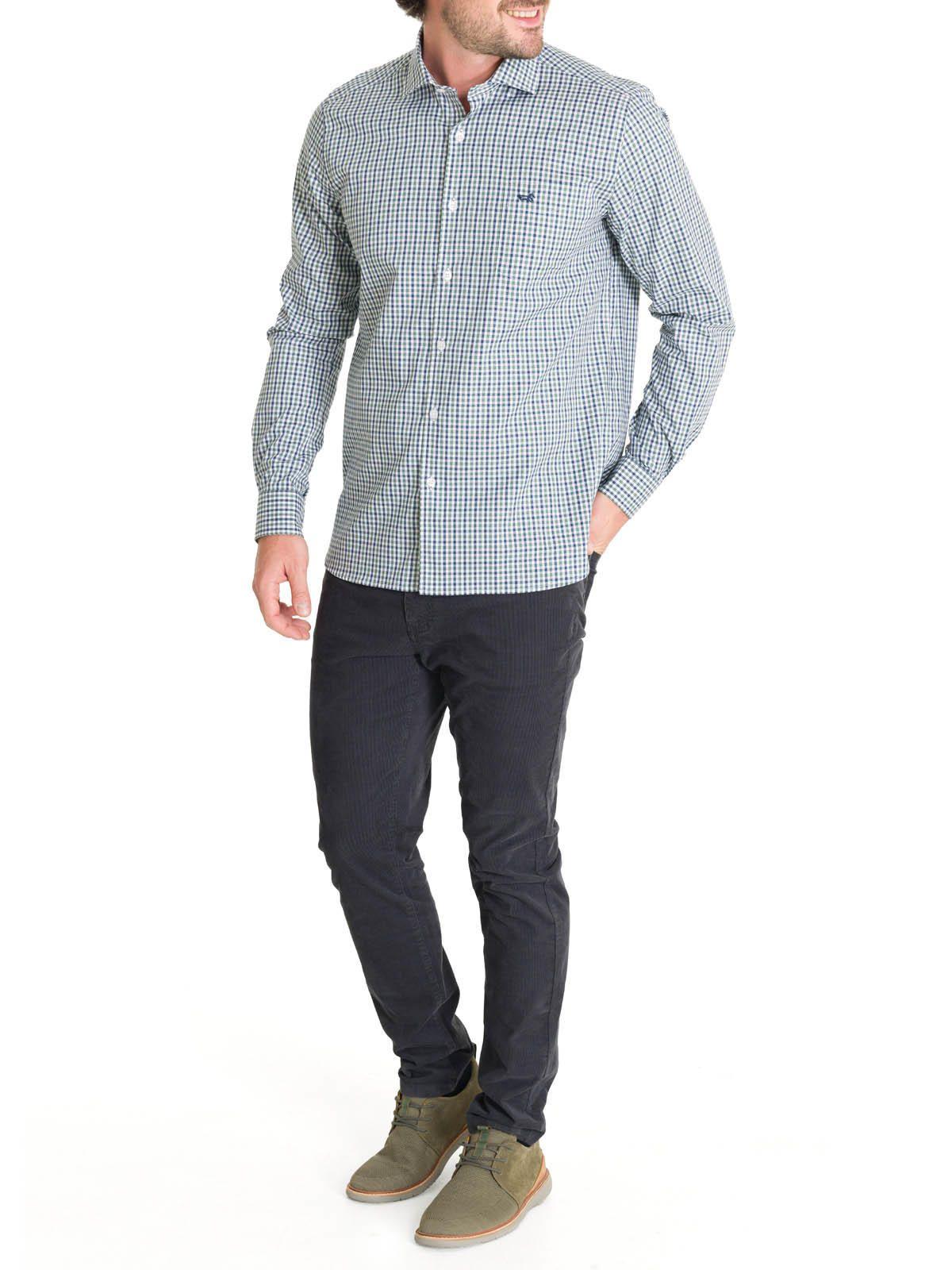 Camisa Algodón Hombre Wool Blanco-7