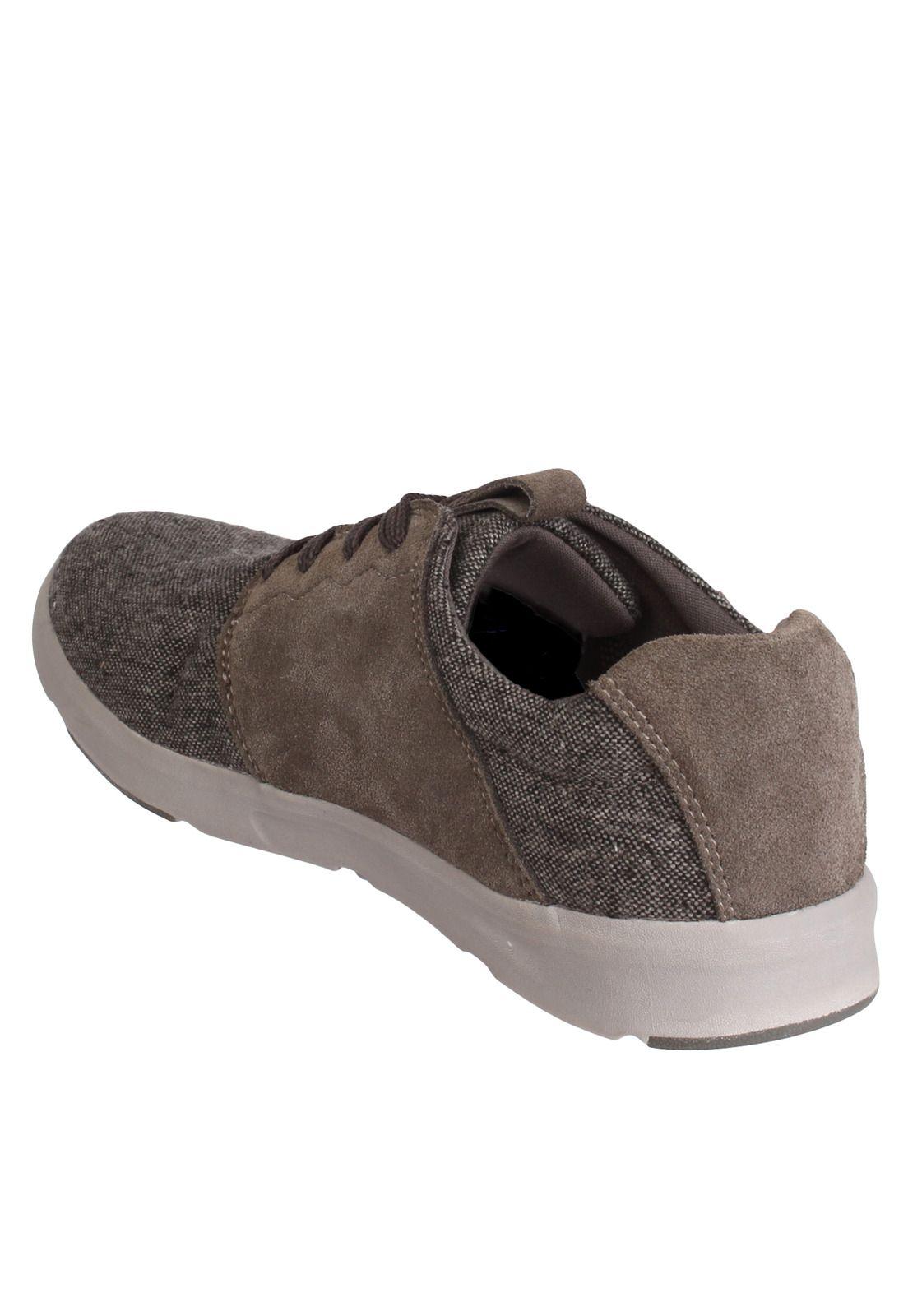 Zapatilla Cuero Hombre Muffle Gris-3