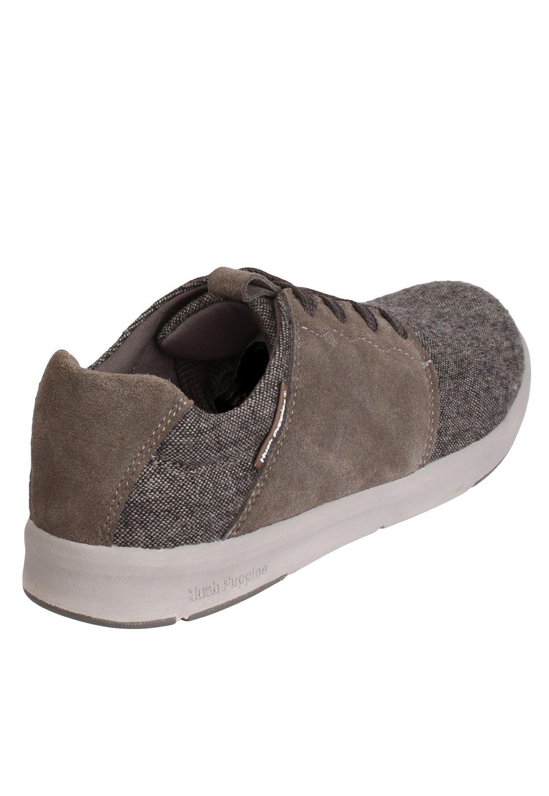 Zapatilla Cuero Hombre Muffle Gris-4