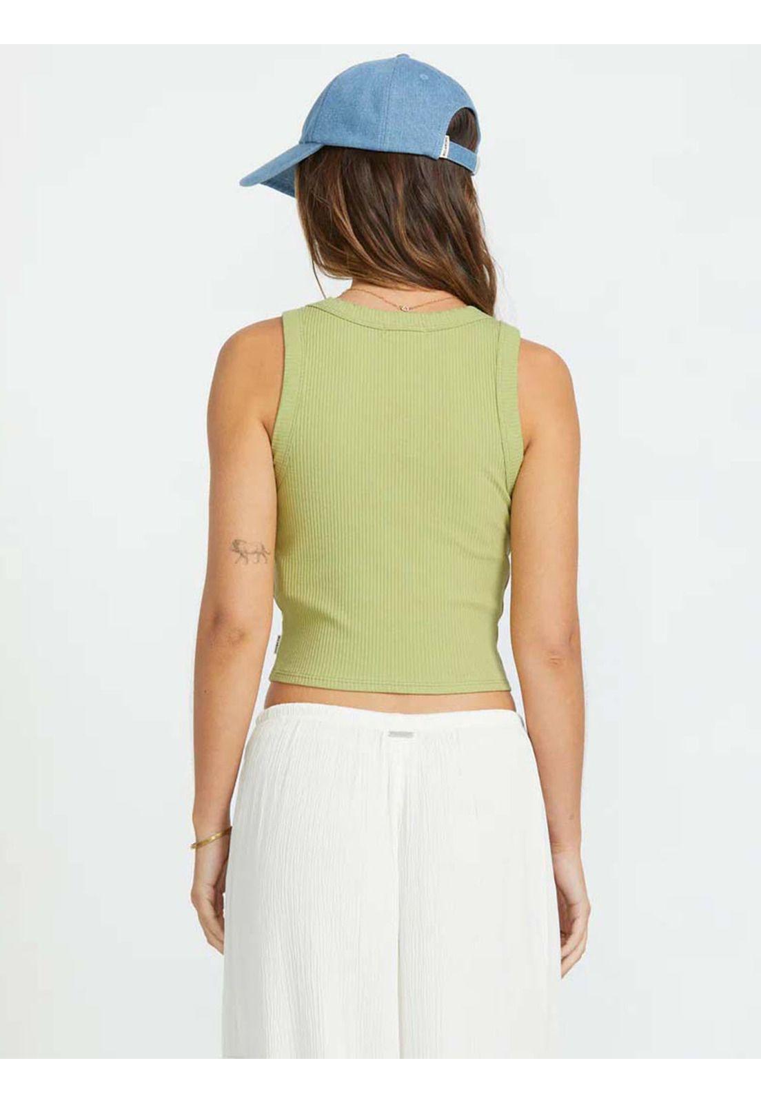 Polera Mujer Rerun Verde Billabong-1