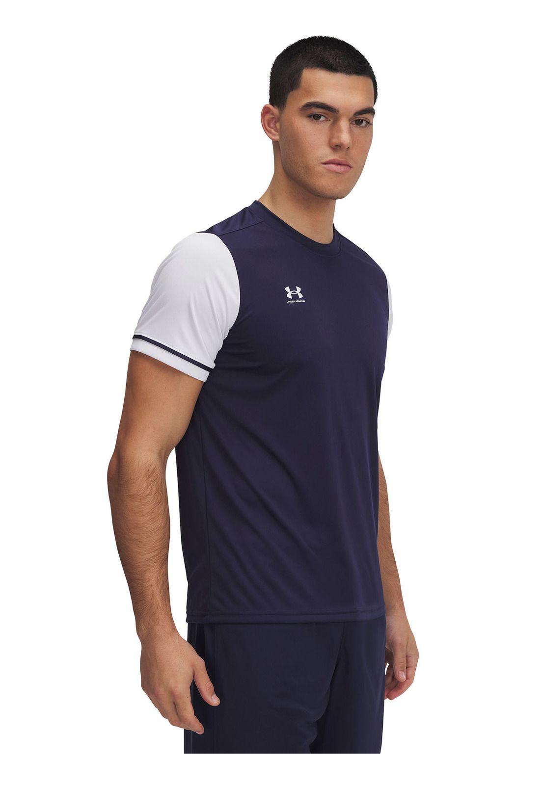 Polera M/C UA Challenger Azul Marino Hombre-0