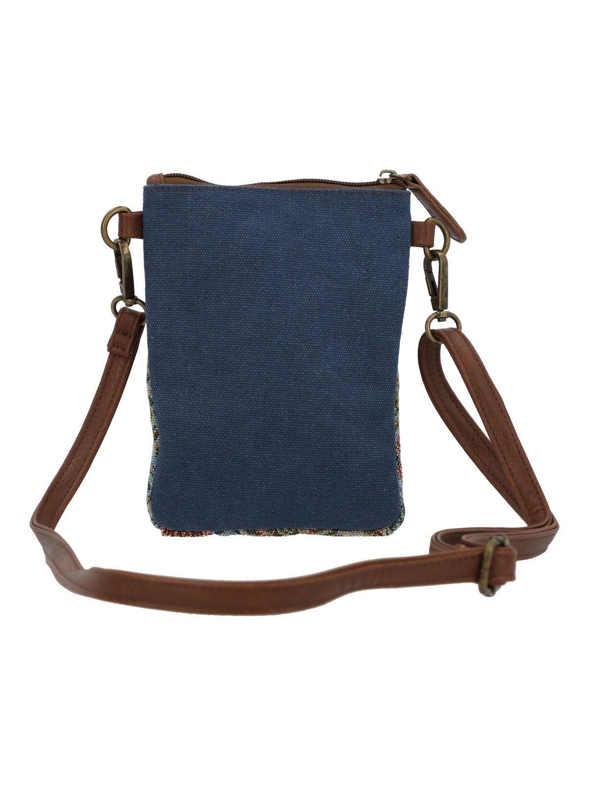 Cartera Textil Mujer Litzai Cross Azul-2