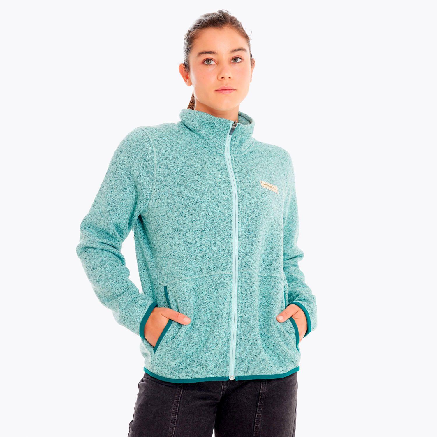 Polar Mujer Sweater Weather Full Zip Celeste-0