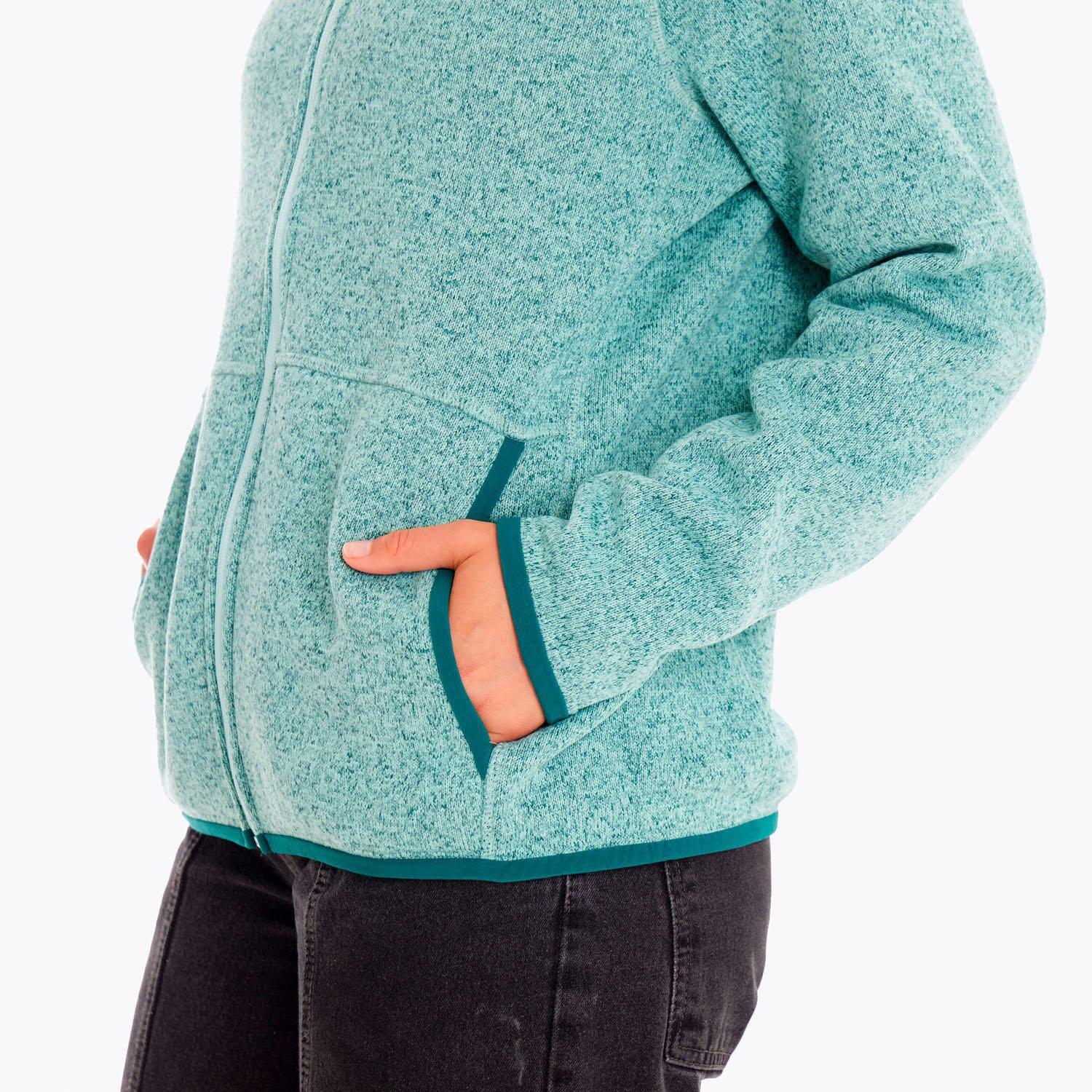 Polar Mujer Sweater Weather Full Zip Celeste-3