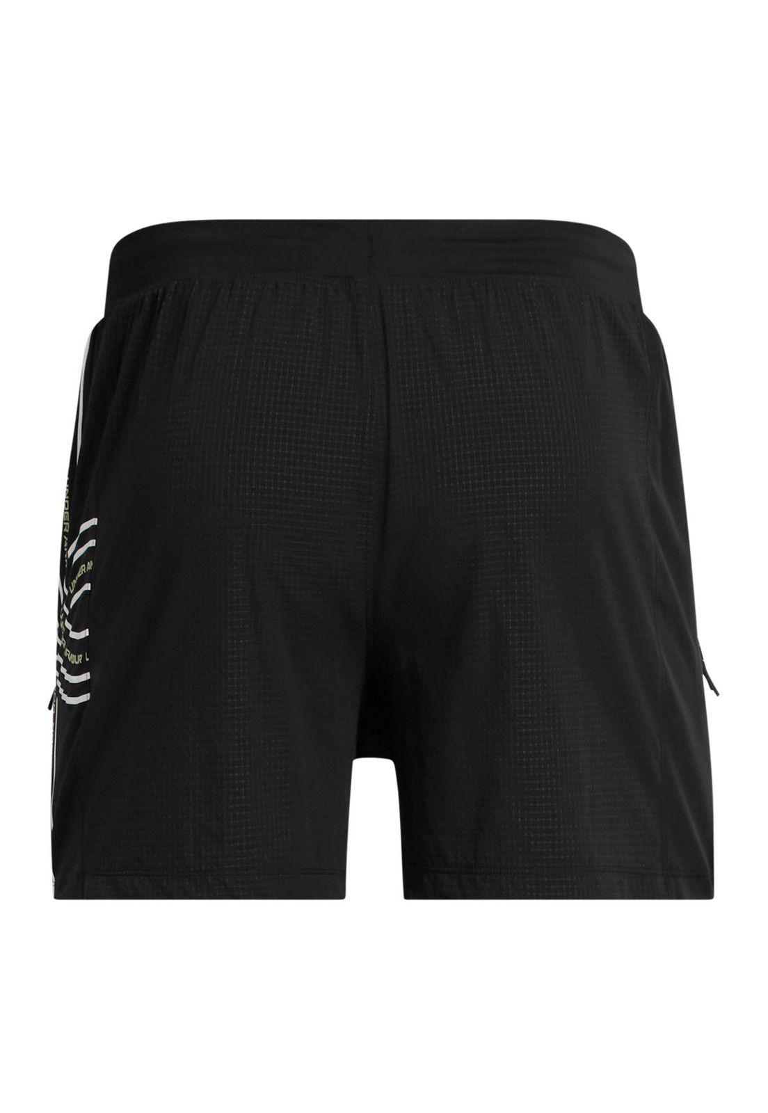 Shorts UA Launch para hombre Negro-1