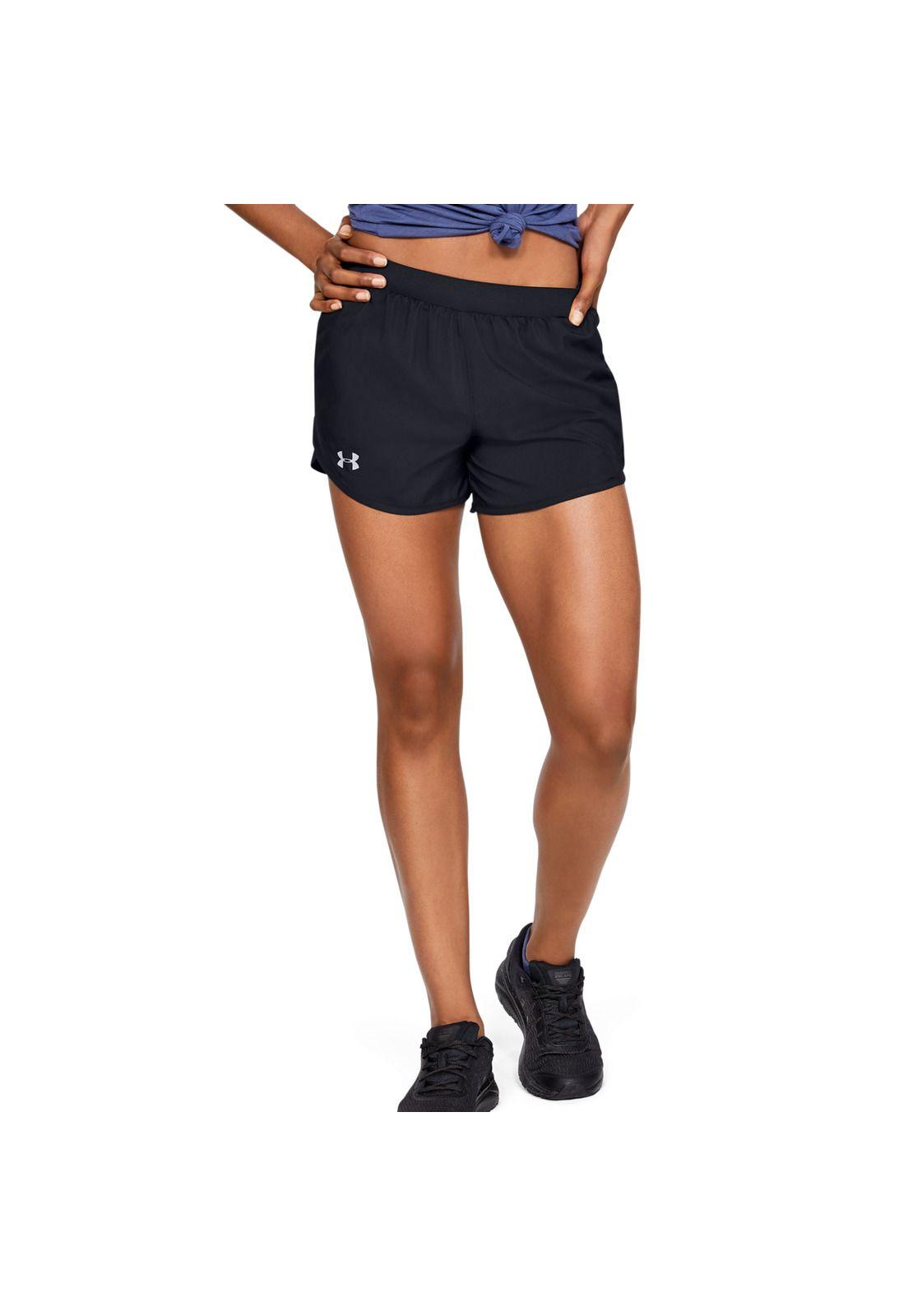 Short Mujer Ua Fly By 2.0 Short- Negro-0