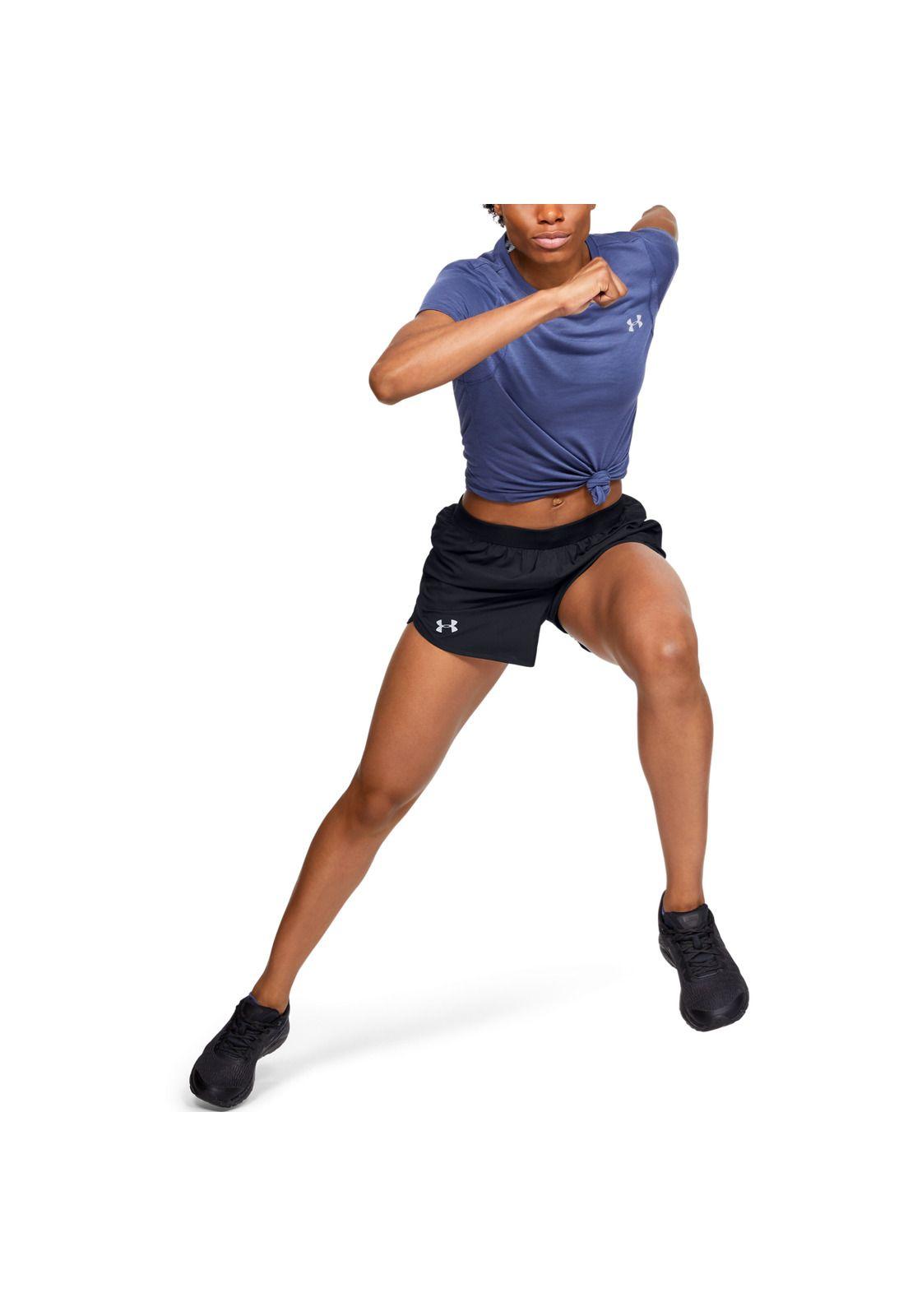 Short Mujer Ua Fly By 2.0 Short- Negro-4