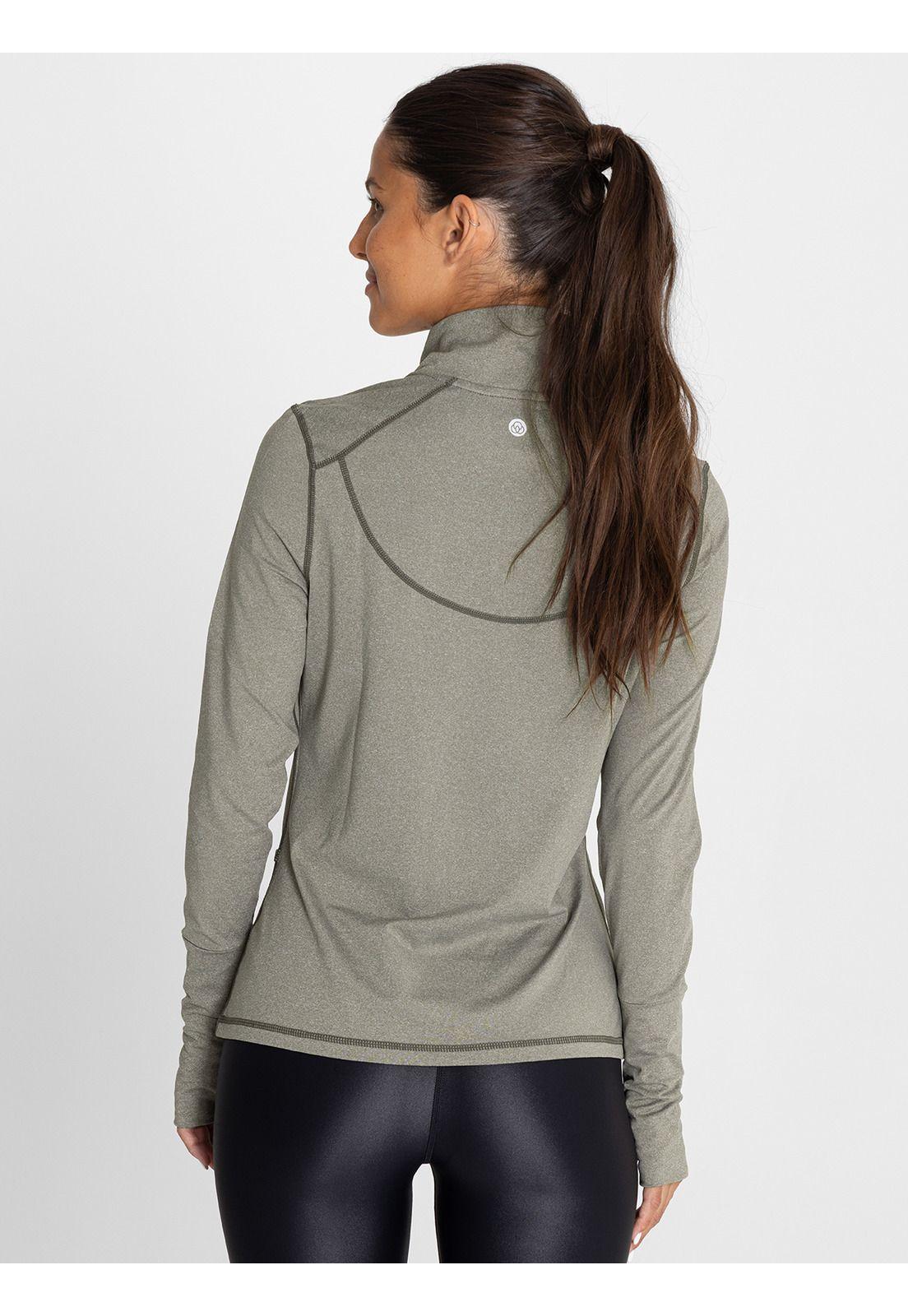 Polera primera capa Mujer Ml Half Zip Verde-7