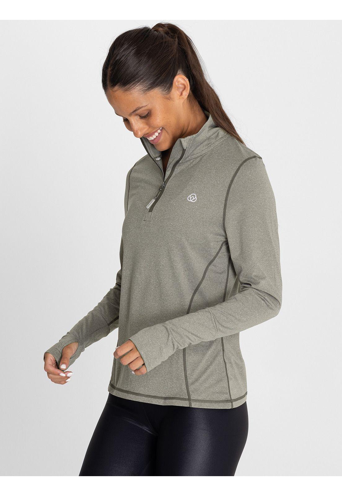 Polera primera capa Mujer Ml Half Zip Verde-8