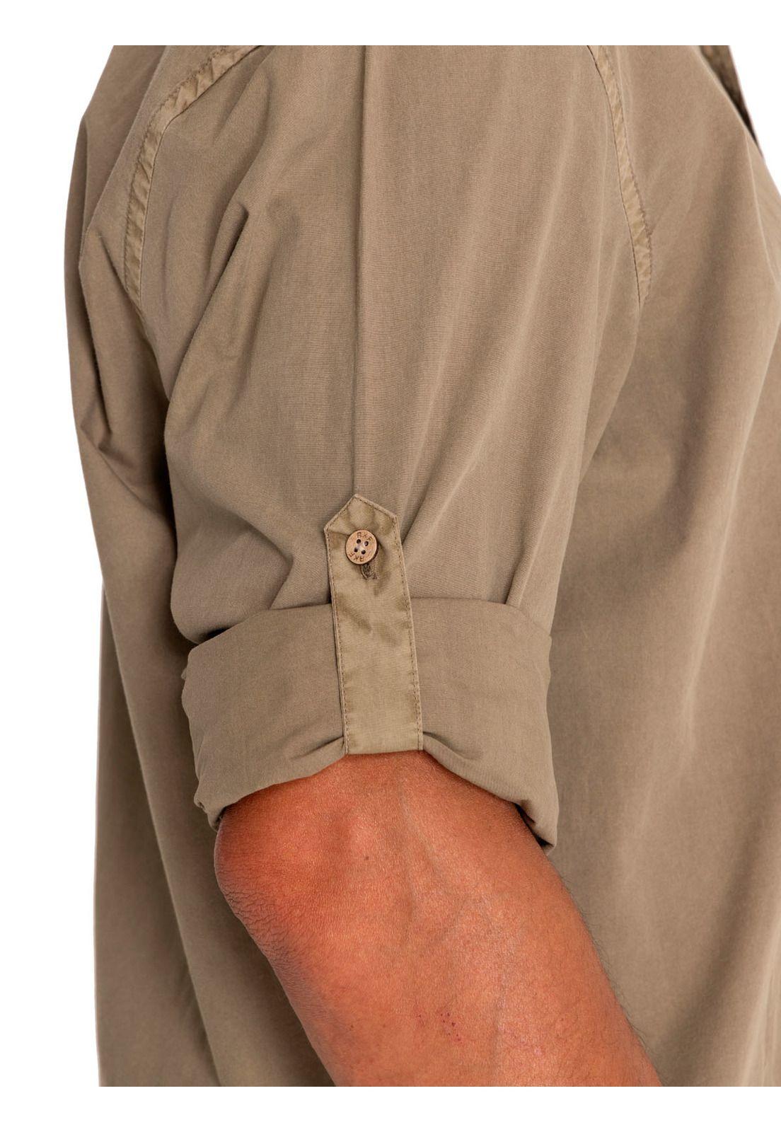 Camisa Algodón Orgánico Hombre Leeds Verde-8