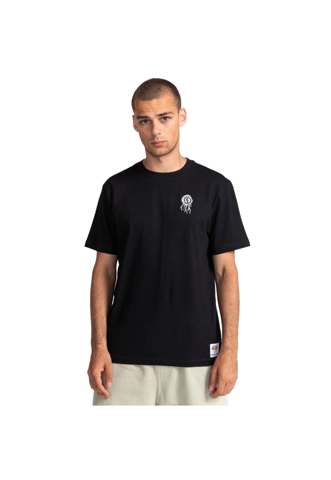 Polera M/C Hombre Bloom Negro-0