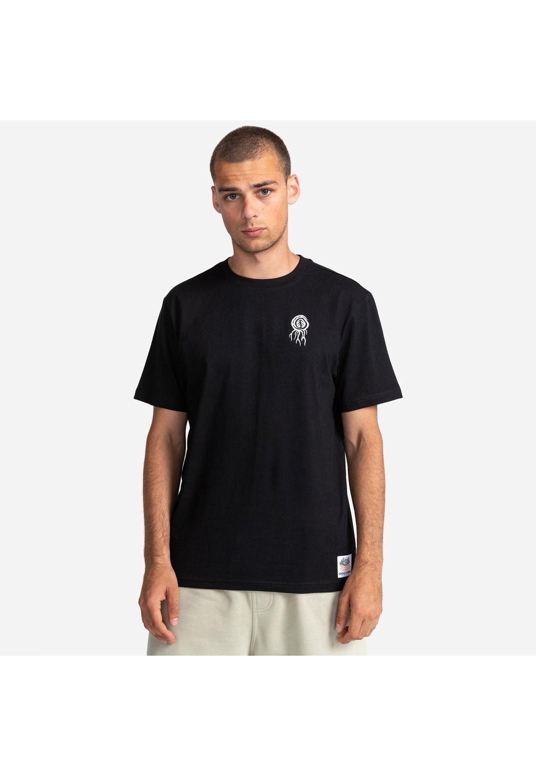 Polera M/C Hombre Bloom Negro-5